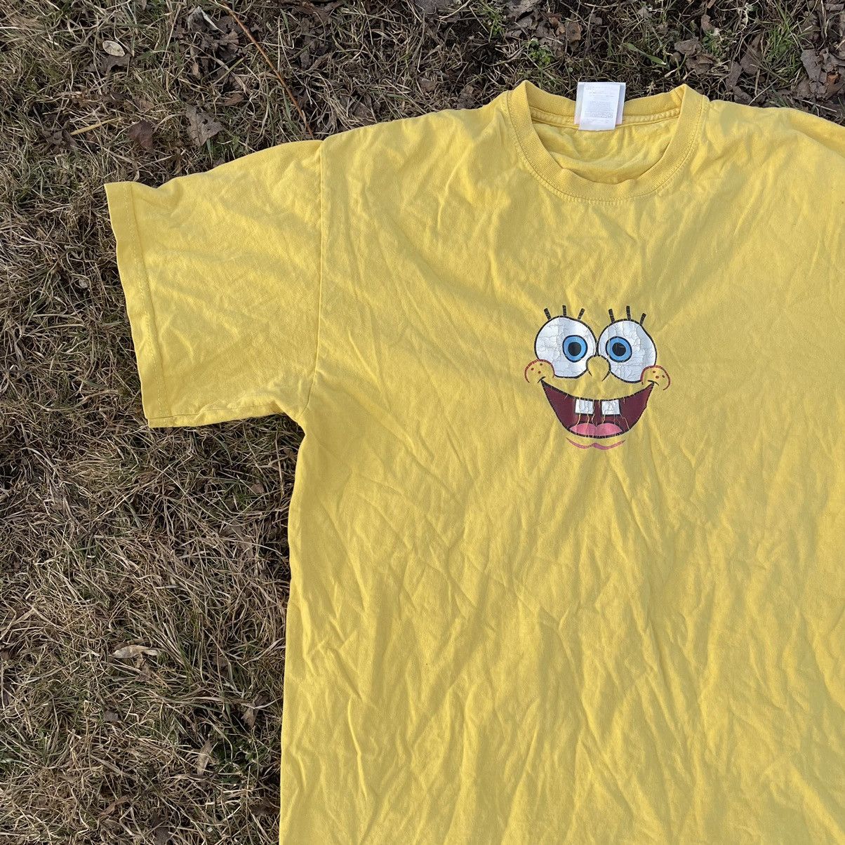 Vintage Vintage Y2K Sun Faded Graphic Tee Spongebob Streetwear L Size US L / EU 52-54 / 3 - 3 Thumbnail