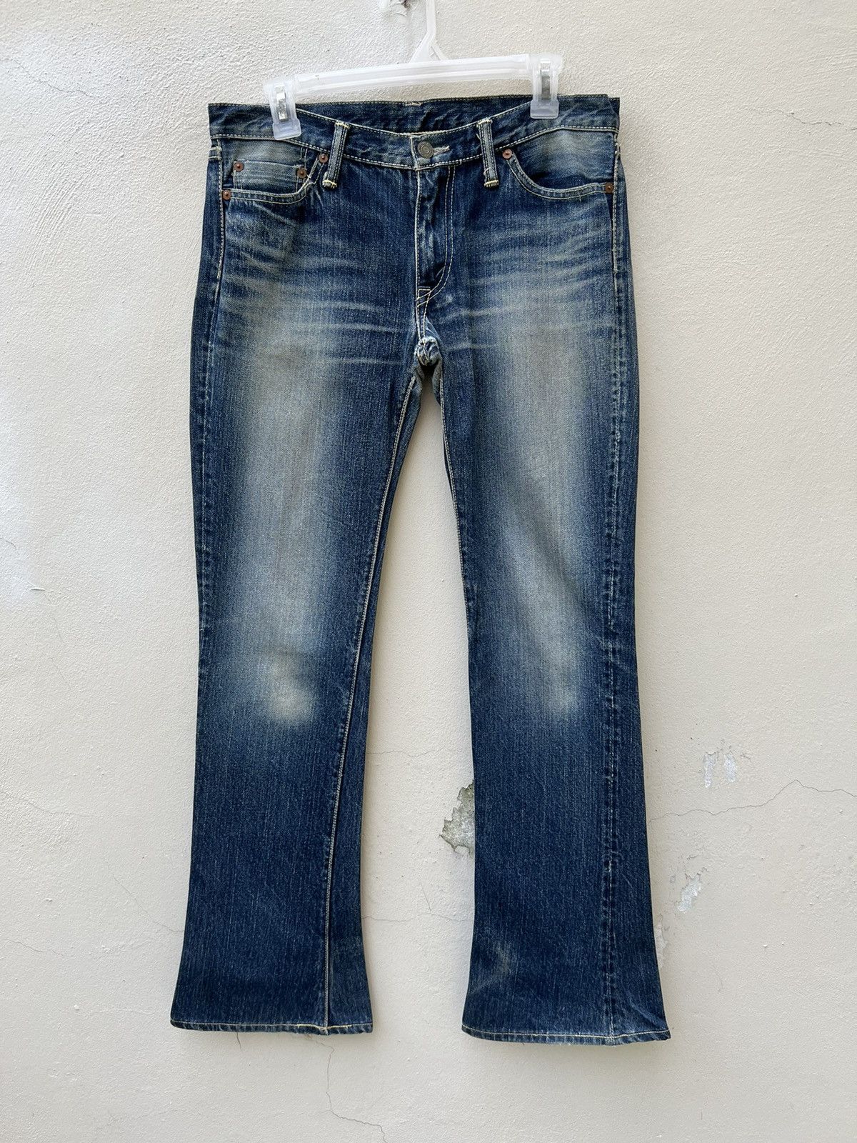 The Flat Head Vintage The Flat Head Unisex Denim Flare Jeans Size US 30 / EU 46 - 3 Thumbnail