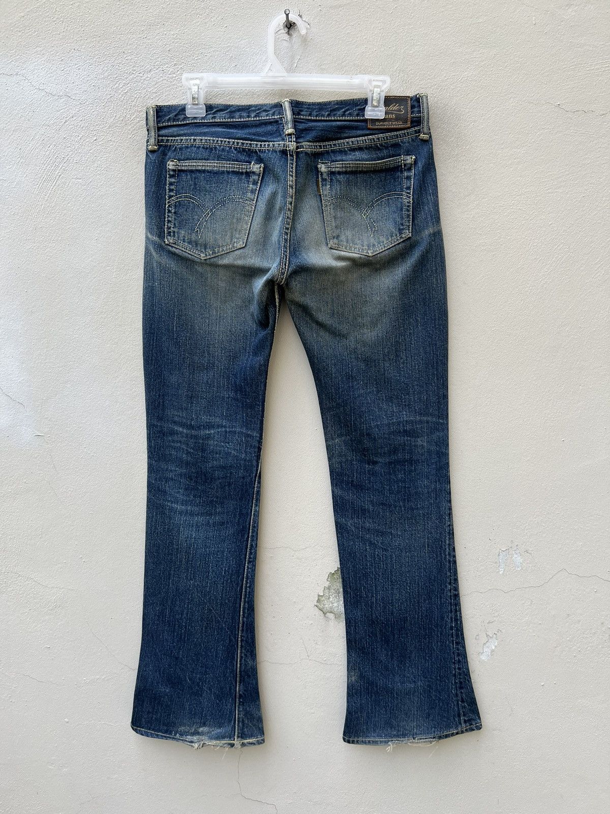 The Flat Head Vintage The Flat Head Unisex Denim Flare Jeans Size US 30 / EU 46 - 13 Thumbnail