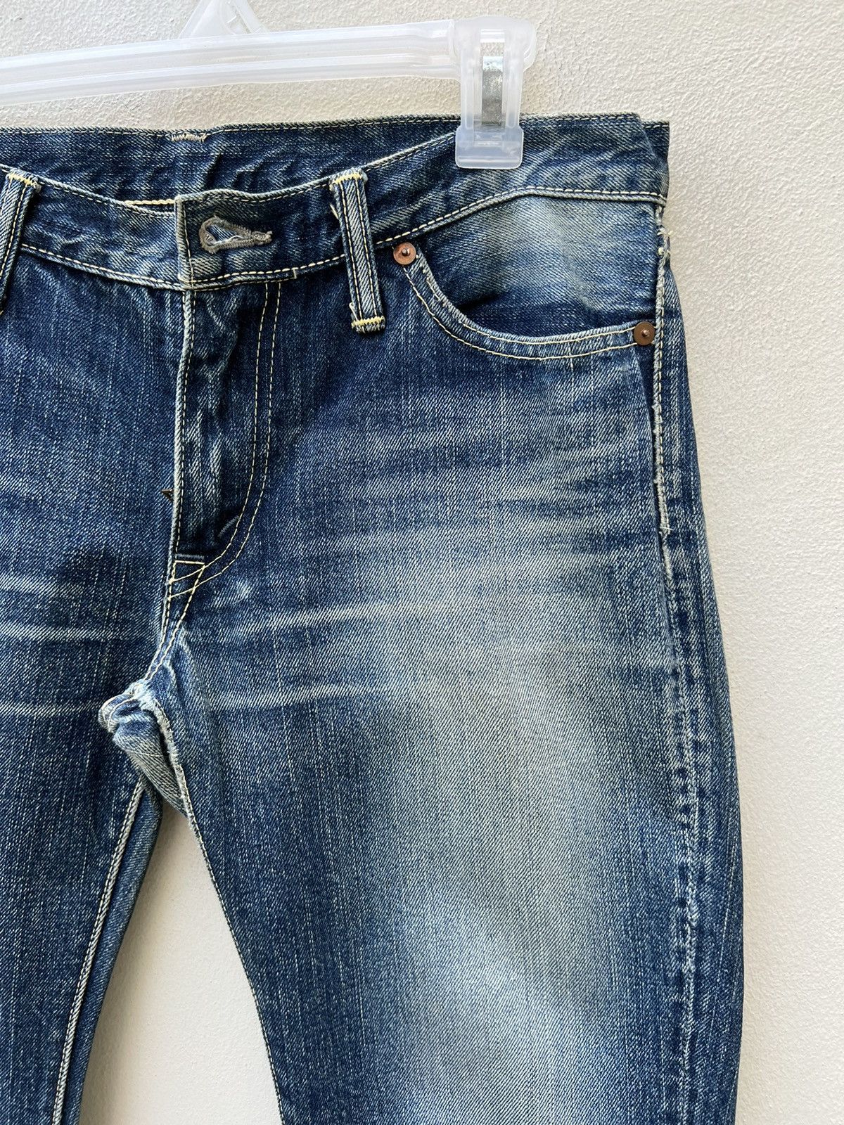 The Flat Head Vintage The Flat Head Unisex Denim Flare Jeans Size US 30 / EU 46 - 9 Thumbnail