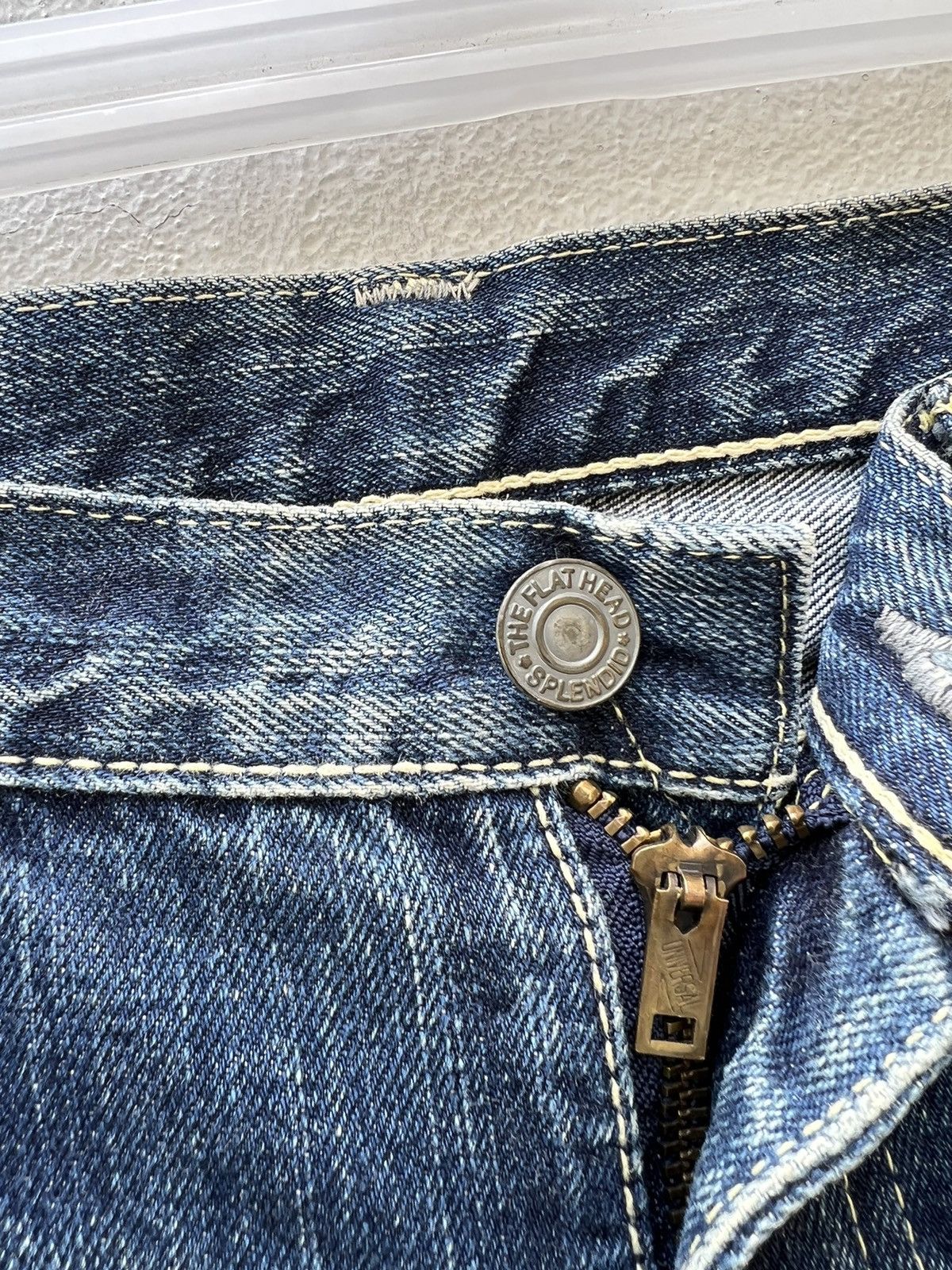 The Flat Head Vintage The Flat Head Unisex Denim Flare Jeans Size US 30 / EU 46 - 5 Thumbnail