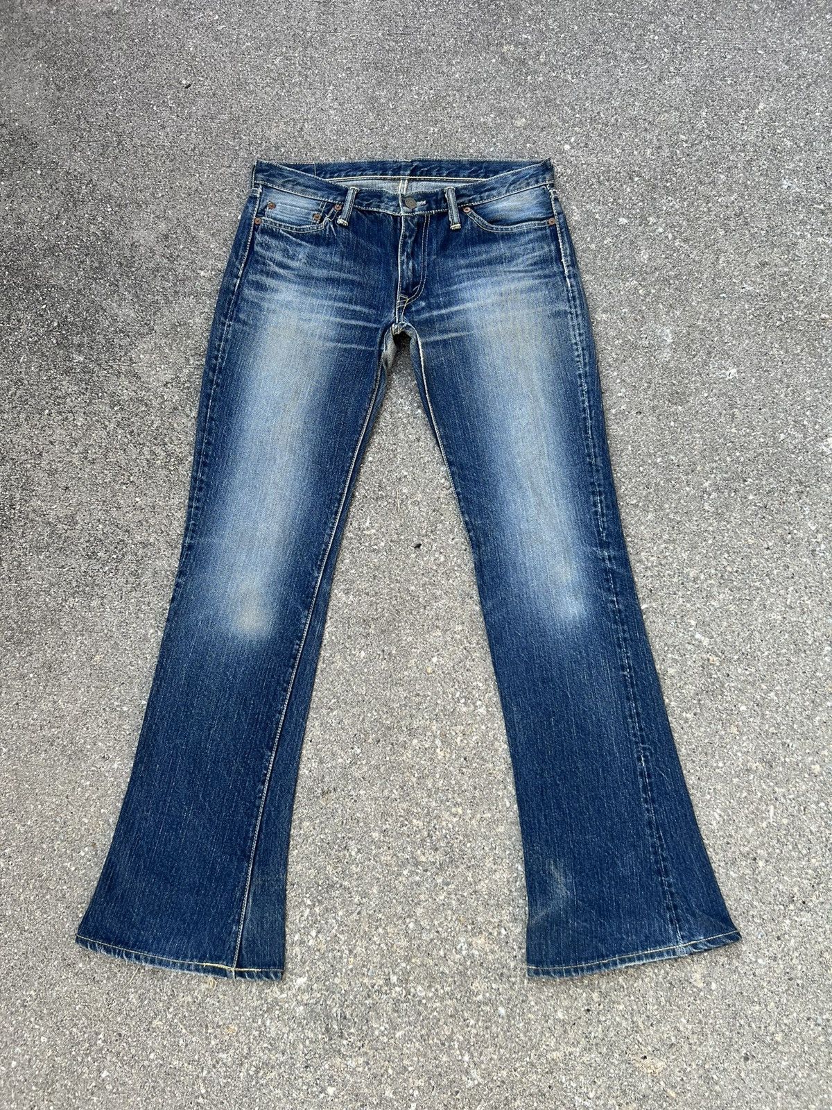 The Flat Head Vintage The Flat Head Unisex Denim Flare Jeans Size US 30 / EU 46 - 1 Thumbnail