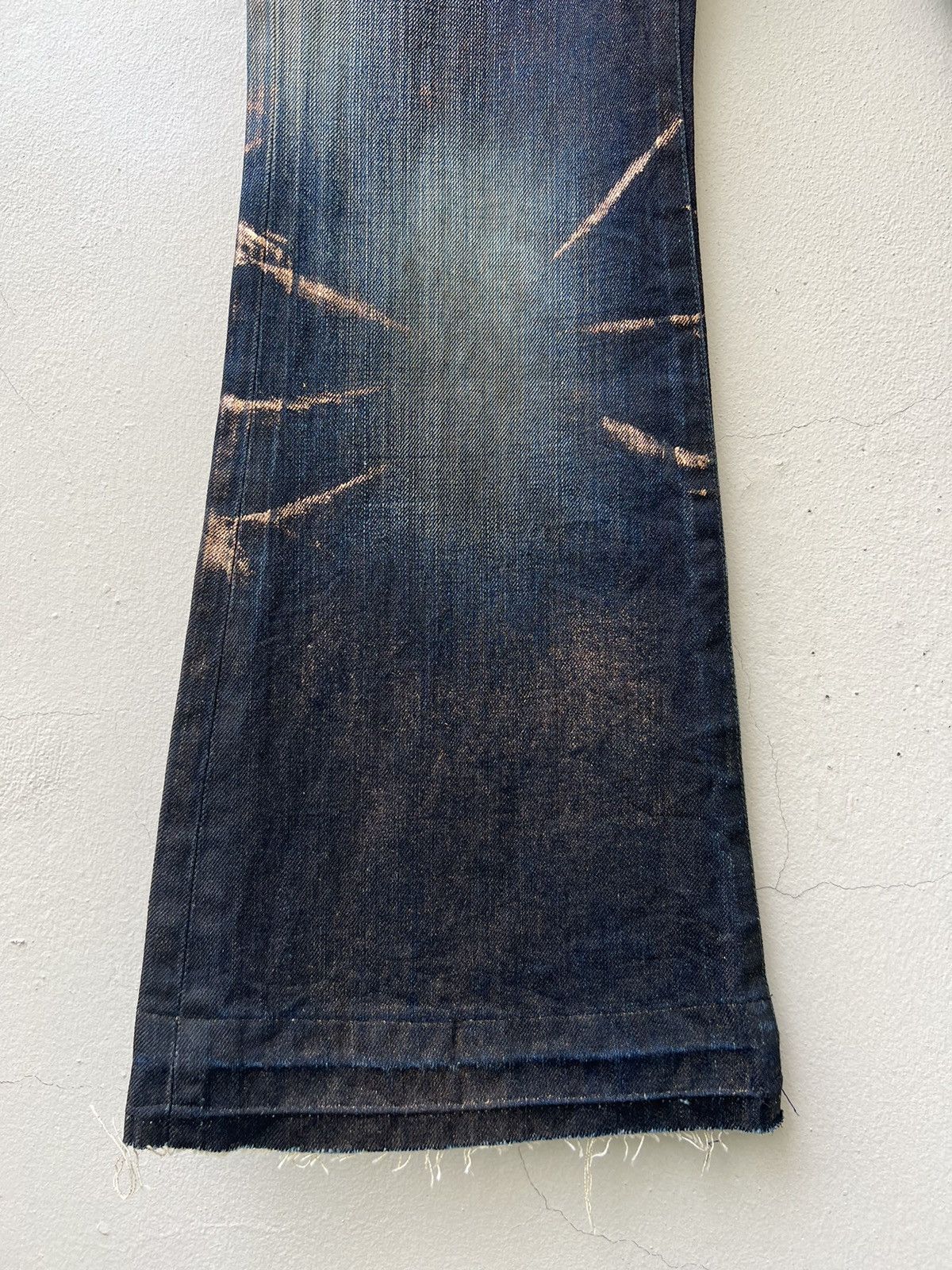 Tornado Mart Vintage Tornado Mart Japan Waxed Denim Flare Jeans Size US 31 - 9 Thumbnail