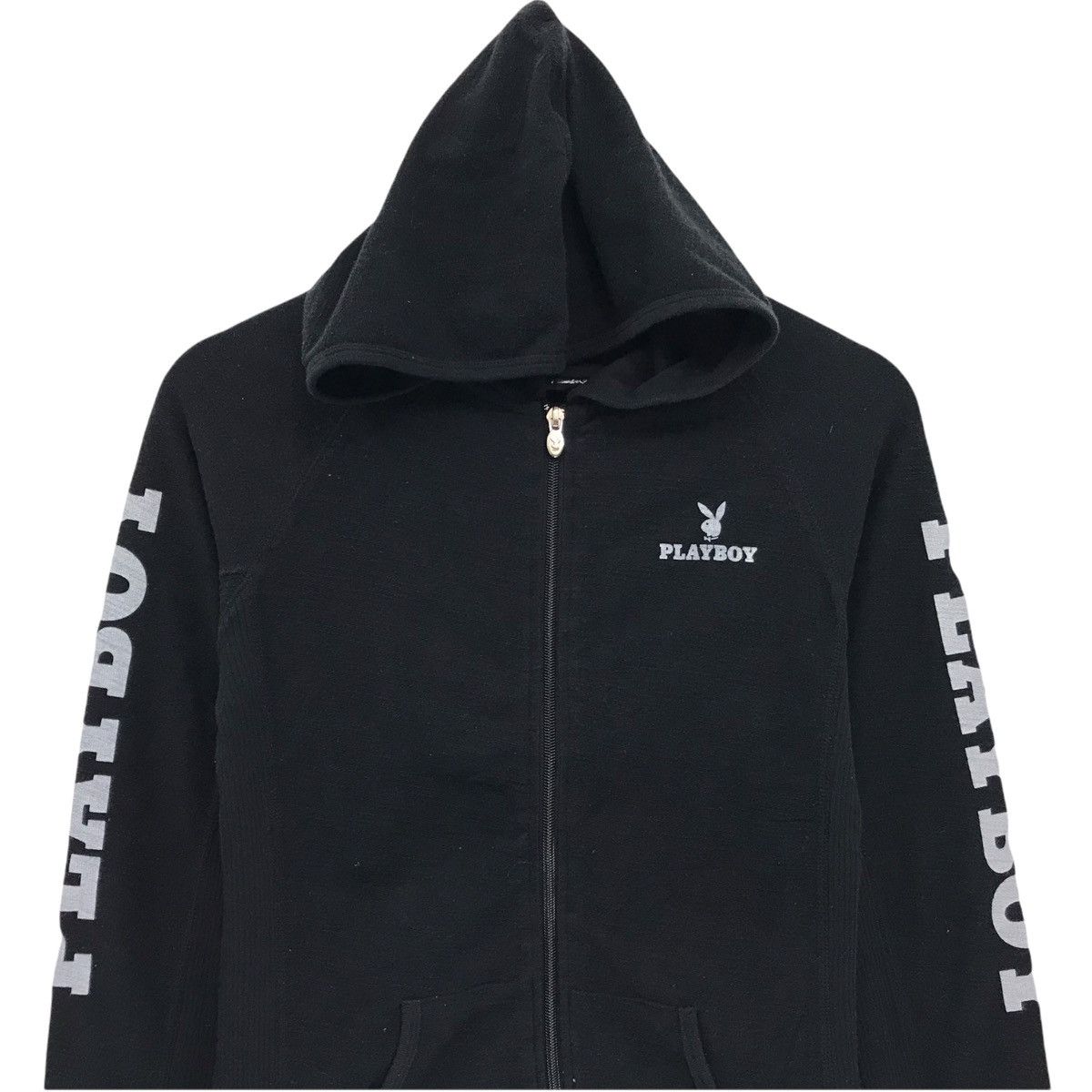Playboy × Vintage Vintage Playboy Hoodie Zipper Up Sweater Big Bunny Head Size S / US 4 / IT 40 - 2 Thumbnail