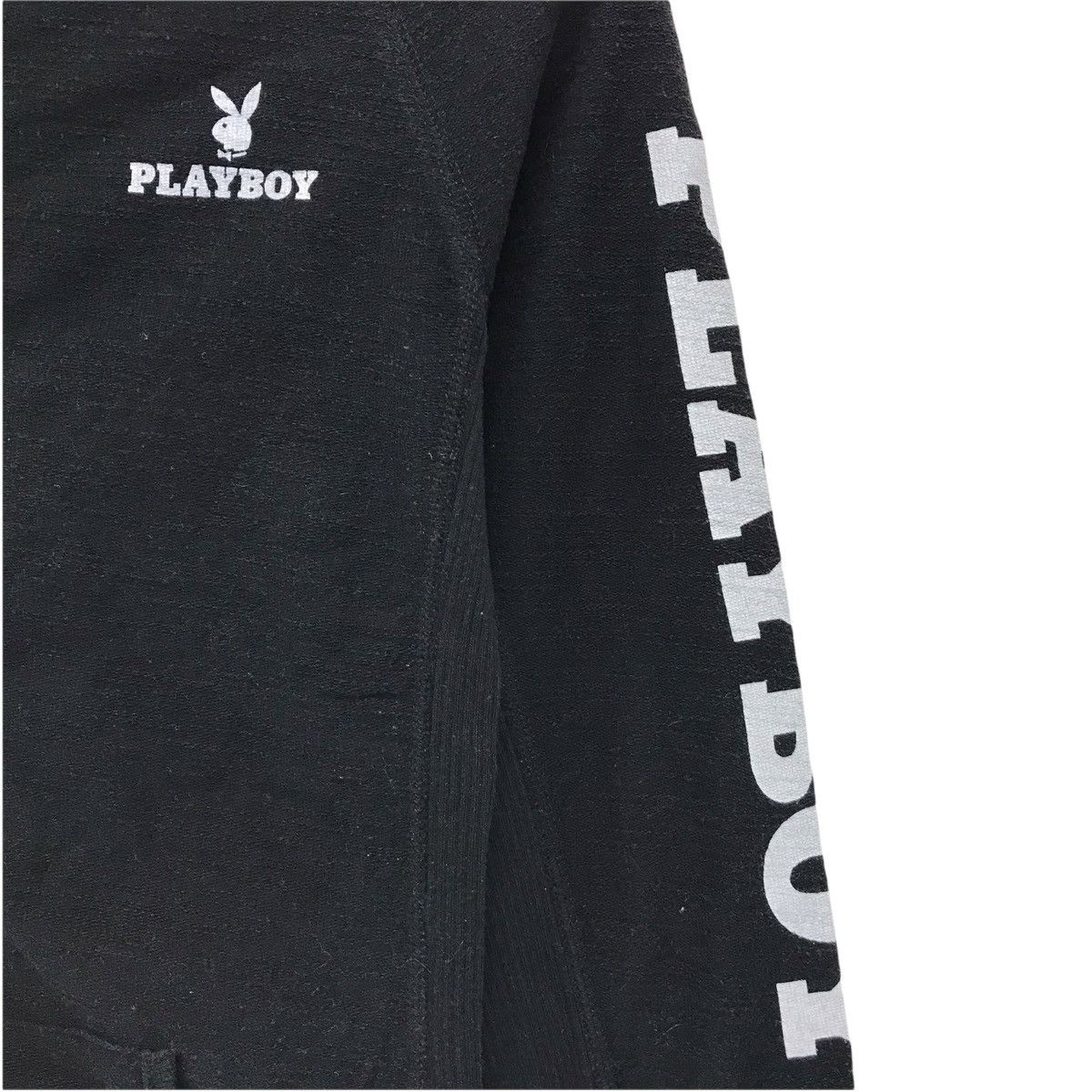Playboy × Vintage Vintage Playboy Hoodie Zipper Up Sweater Big Bunny Head Size S / US 4 / IT 40 - 4 Thumbnail