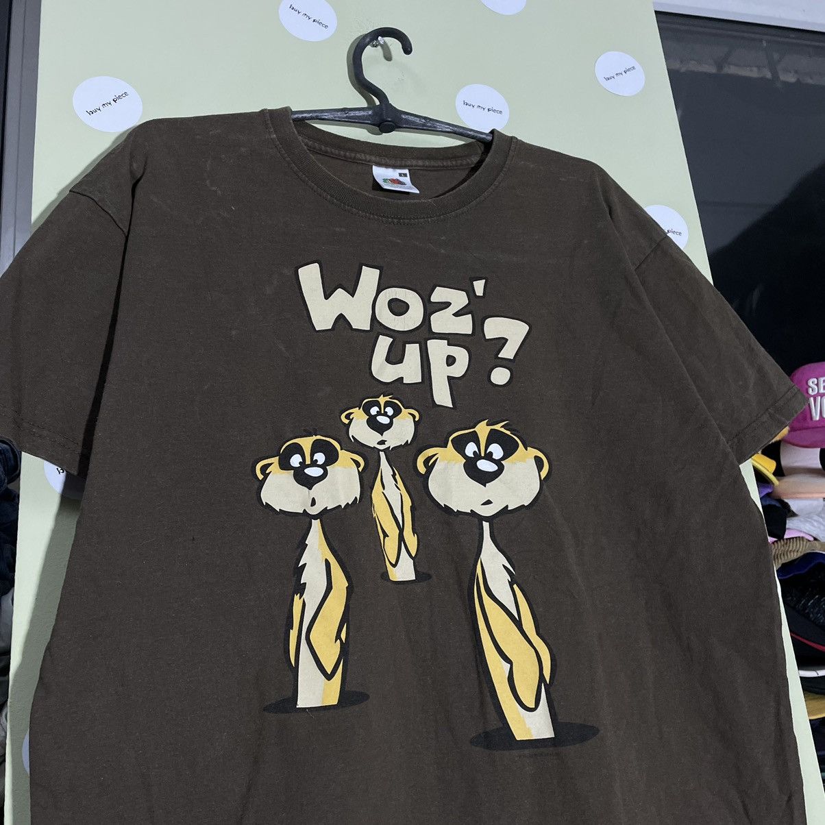Vintage Vintage Y2K Waz Graphic Tee Sun Faded Streetwear Oversized L Size US L / EU 52-54 / 3 - 5 Thumbnail