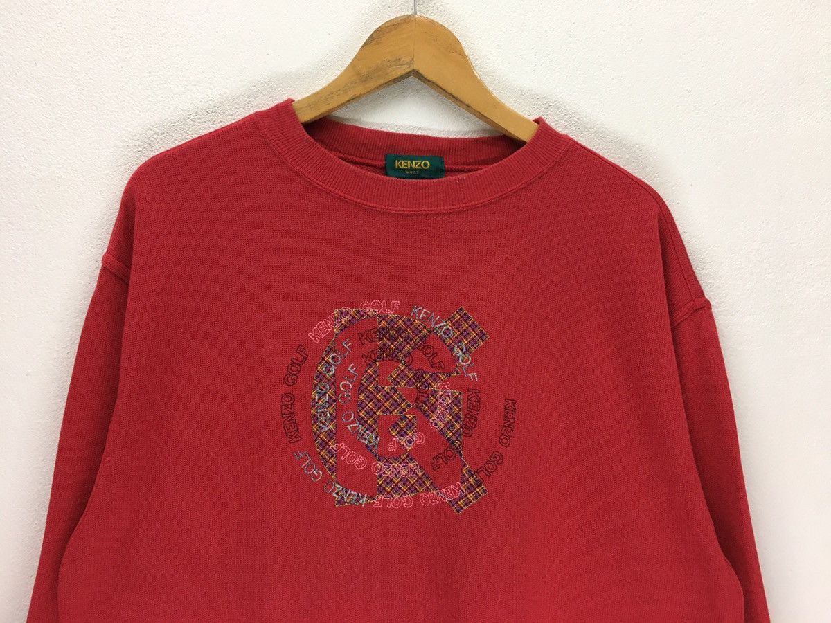 Kenzo × Vintage Vintage Kenzo Golf Big Logo Sweatshirt Size US M / EU 48-50 / 2 - 2 Thumbnail