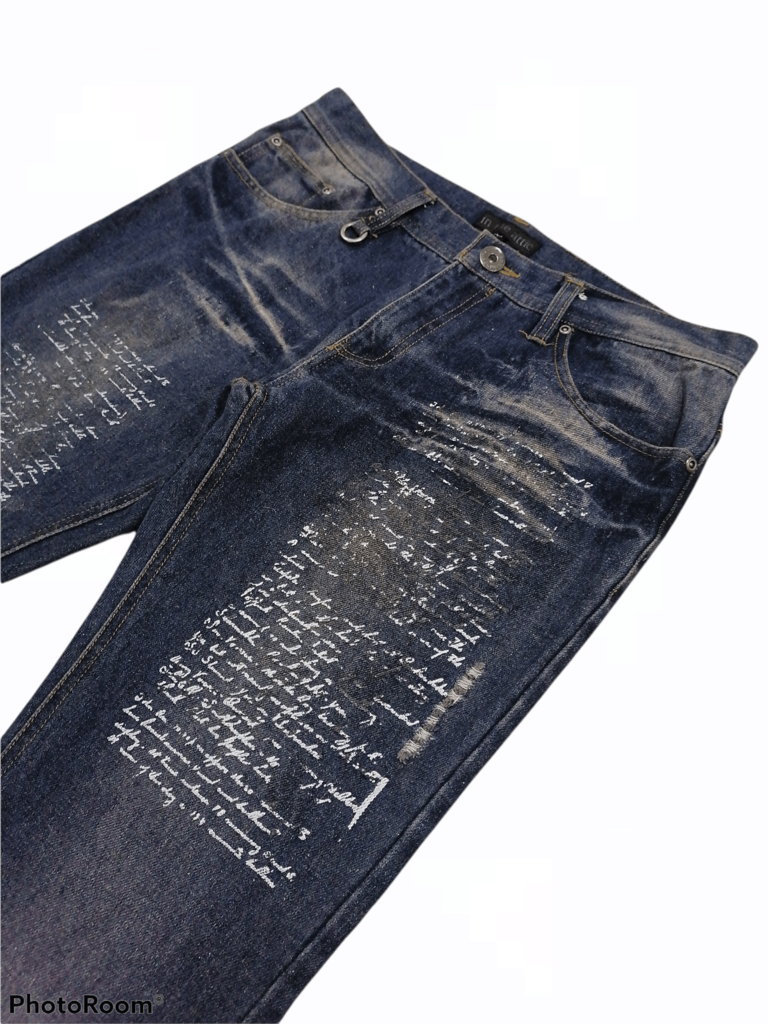 If Six Was Nine In The Attic Claw Mark Distressed Denim Pants Size US 31 - 2 Thumbnail