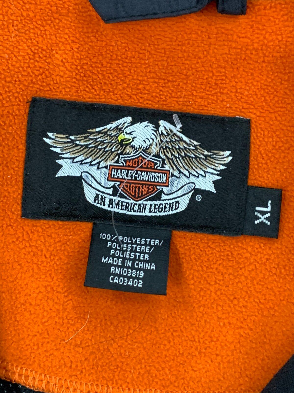 Vintage Vintage Harley Davidson ZipUp Fleece Size US XL / EU 56 / 4 - 5 Thumbnail