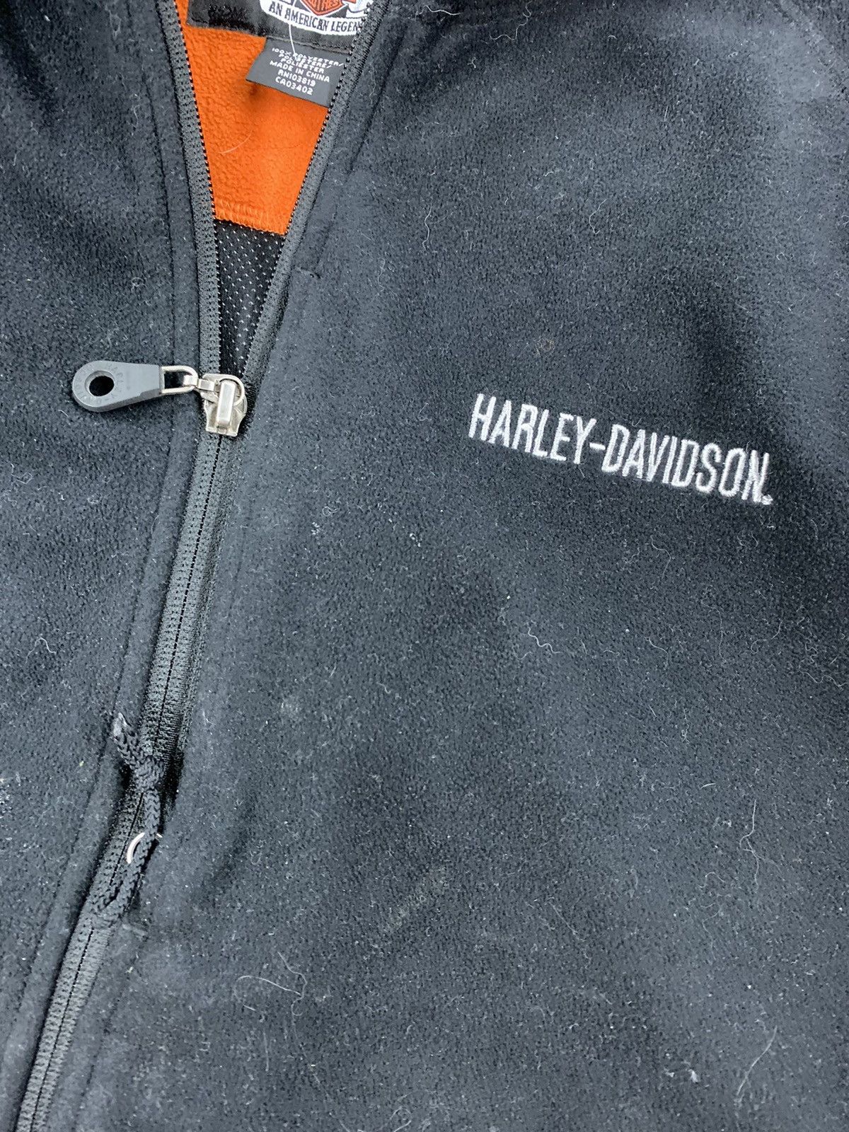 Harley Davidson × Vintage Vintage Harley Davidson ZipUp Fleece Size US XL / EU 56 / 4 - 4 Thumbnail