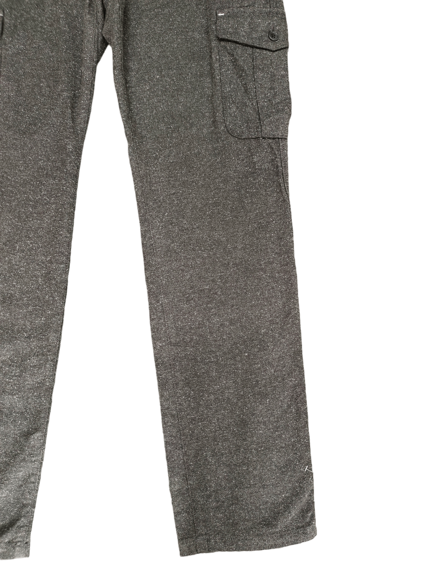 Kent & Curwen Kent & Curwen Buckle Sides Salt & Pepper Cargo Pants Size US 35 - 7 Thumbnail