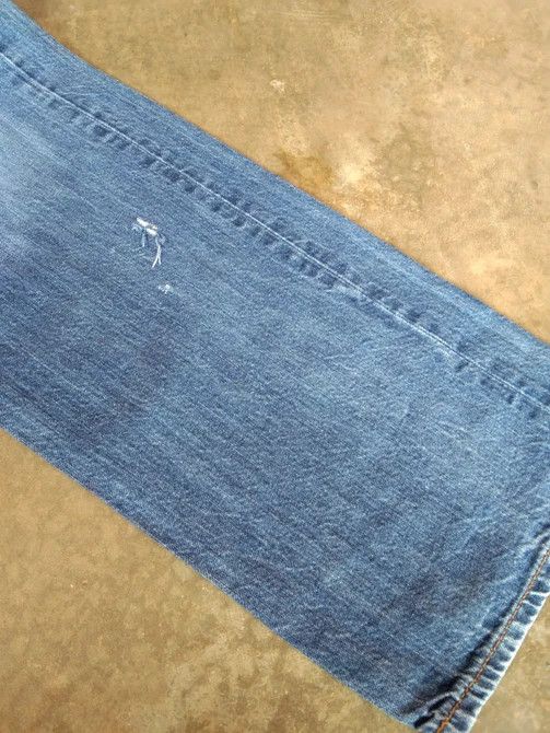 Levi's Vintage Levi's 501 Faded Blue Straight Leg Jeans 38x32 Size US 38 / EU 54 - 3 Thumbnail