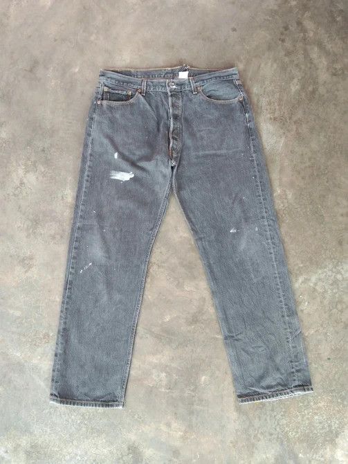 Levi's Vintage Levi's 501 Grey Distressed Jeans 36x30 Size US 36 / EU 52 - 1 Thumbnail