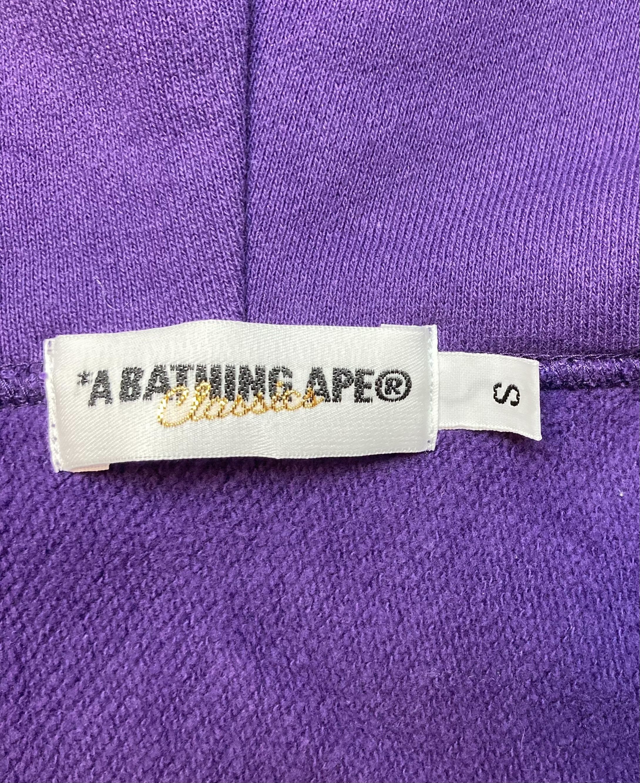 Bape Bape Purple Bapesta!! Star logo Patch Full Zip Hoodie Size US S / EU 44-46 / 1 - 5 Thumbnail