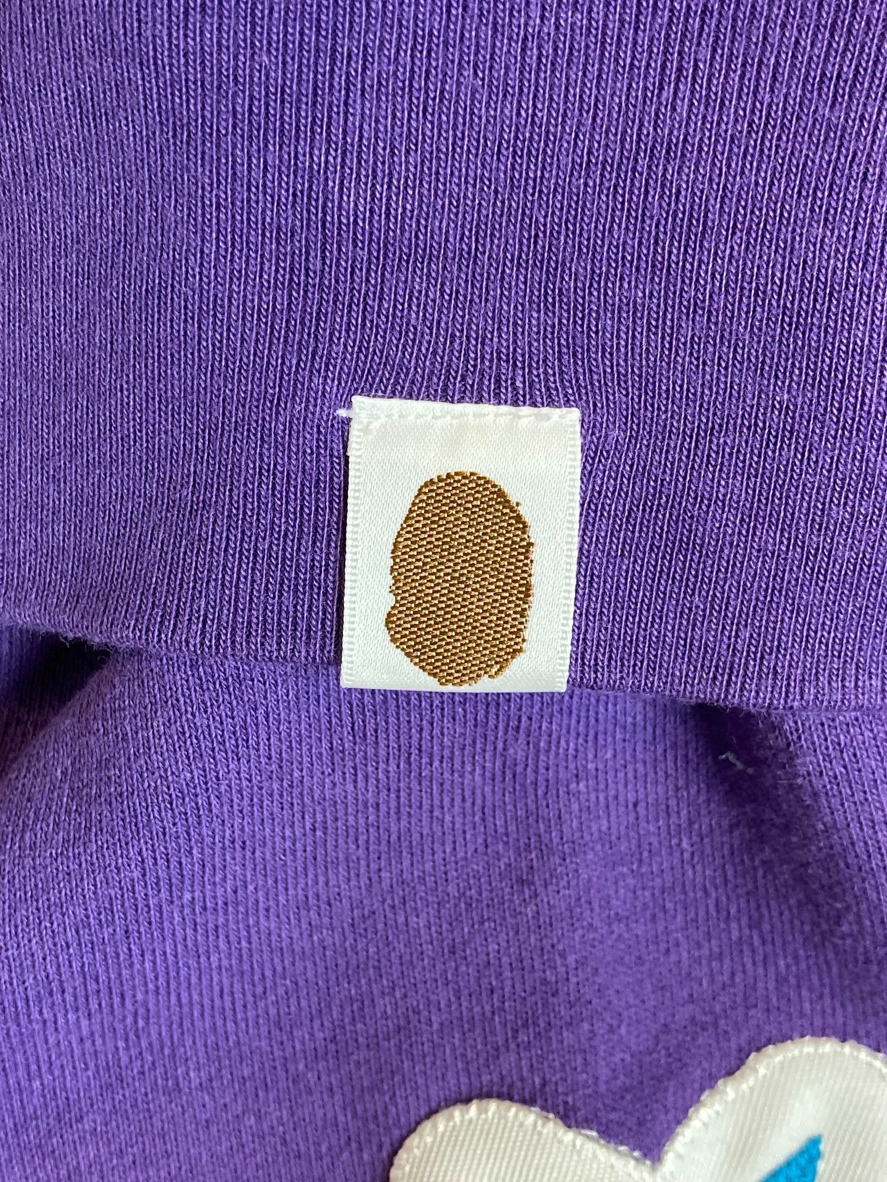 Bape Bape Purple Bapesta!! Star logo Patch Full Zip Hoodie Size US S / EU 44-46 / 1 - 8 Thumbnail