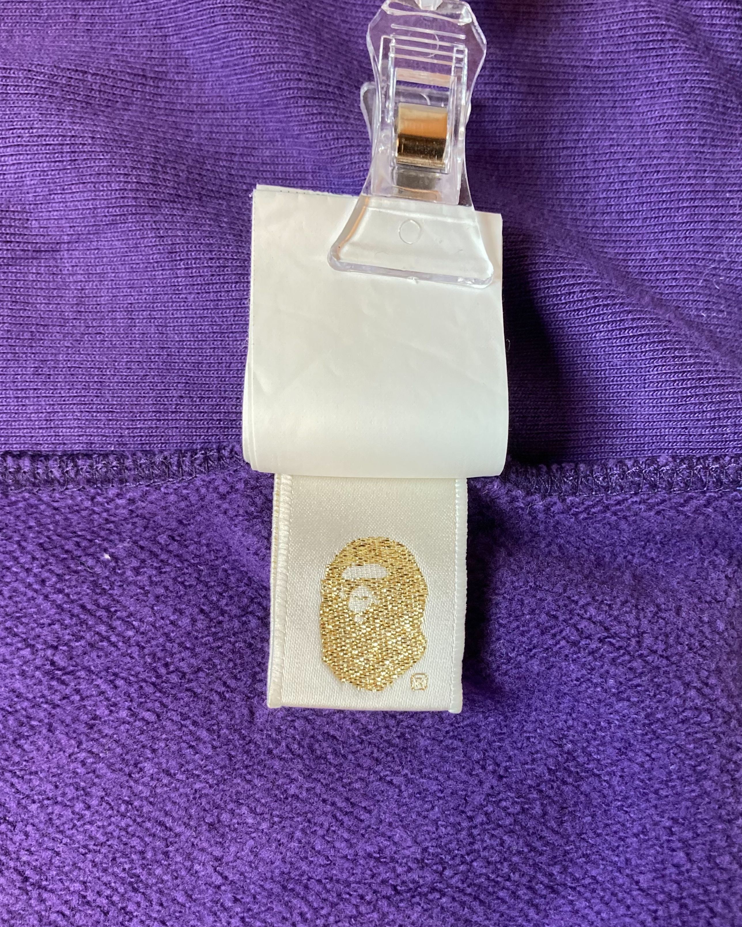 Bape Bape Purple Bapesta!! Star logo Patch Full Zip Hoodie Size US S / EU 44-46 / 1 - 13 Thumbnail