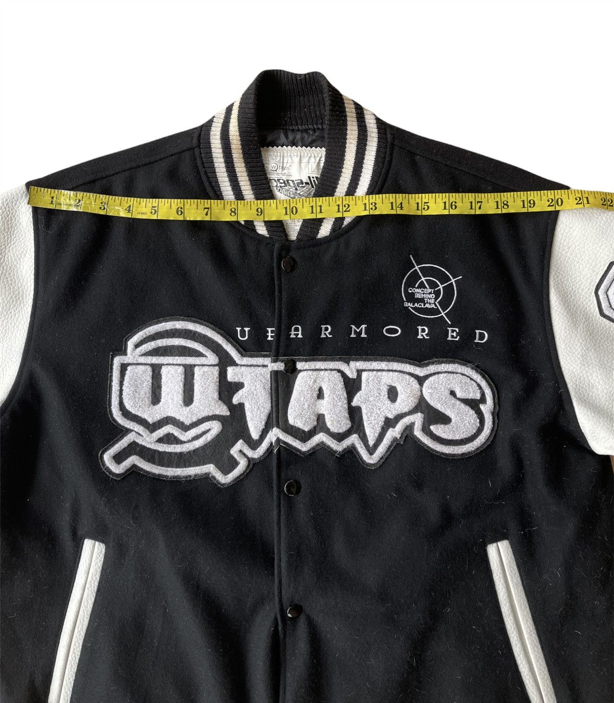 Wtaps Rare Wtaps Empires Service varsity wool/leather jacket Size US XL / EU 56 / 4 - 19 Thumbnail