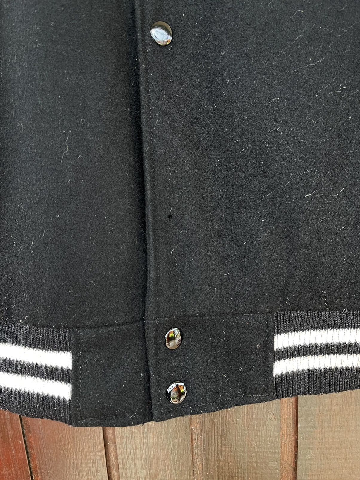 Wtaps Rare Wtaps Empires Service varsity wool/leather jacket Size US XL / EU 56 / 4 - 5 Thumbnail