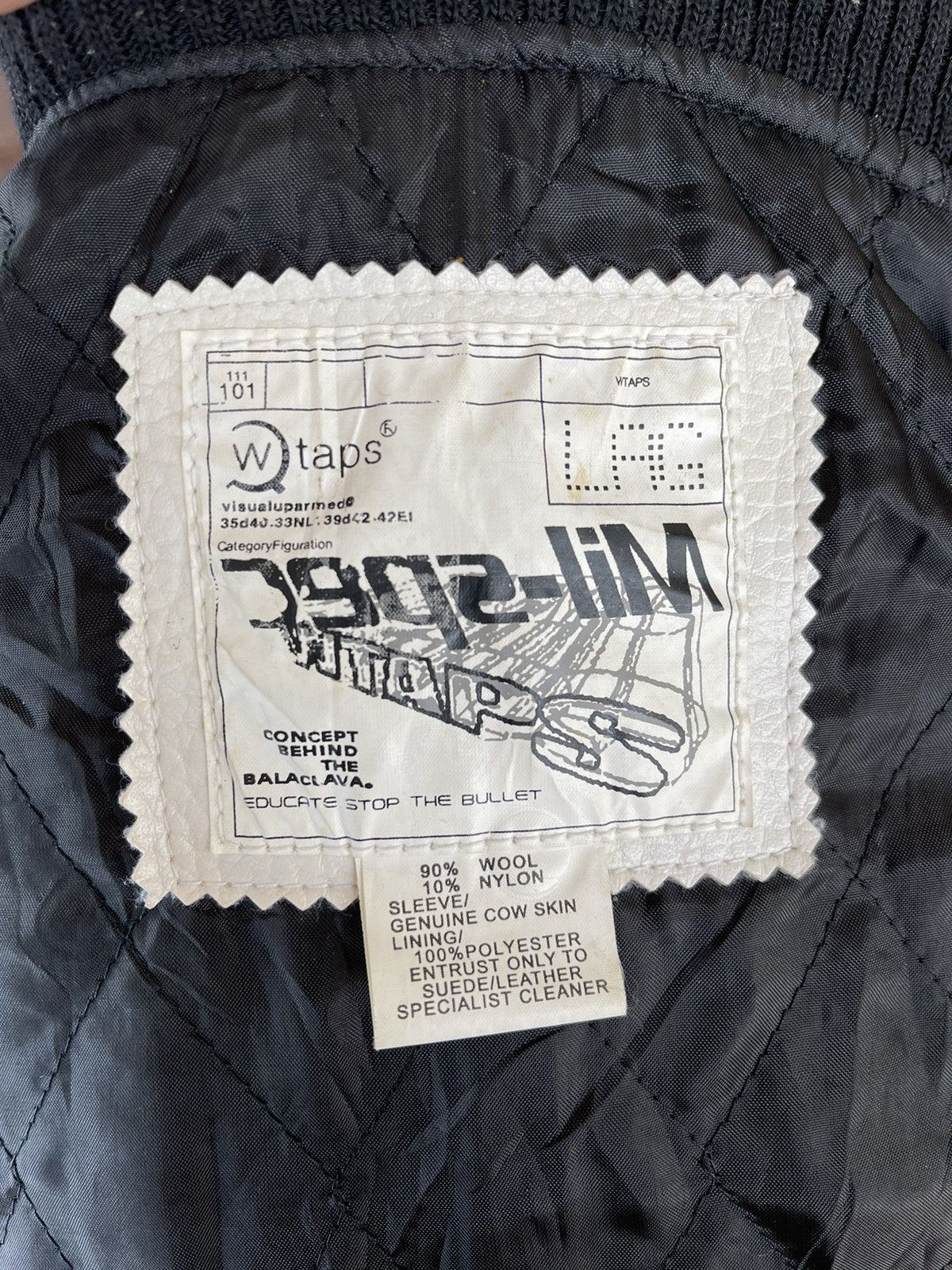 Wtaps Rare Wtaps Empires Service varsity wool/leather jacket Size US XL / EU 56 / 4 - 15 Thumbnail
