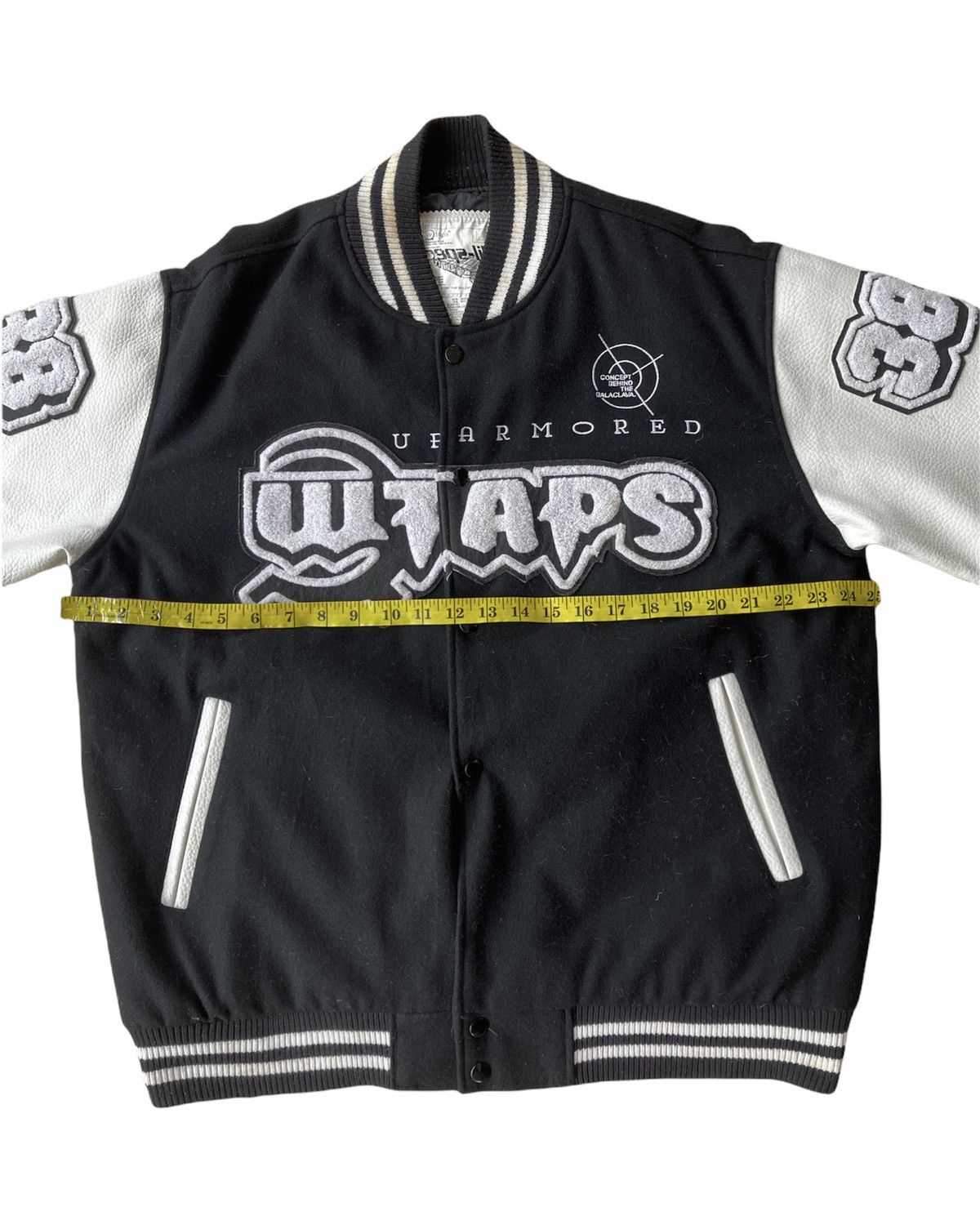 Wtaps Rare Wtaps Empires Service varsity wool/leather jacket Size US XL / EU 56 / 4 - 16 Thumbnail