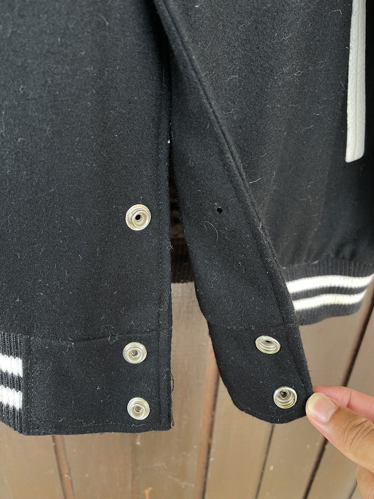 Wtaps Rare Wtaps Empires Service varsity wool/leather jacket Size US XL / EU 56 / 4 - 6 Thumbnail