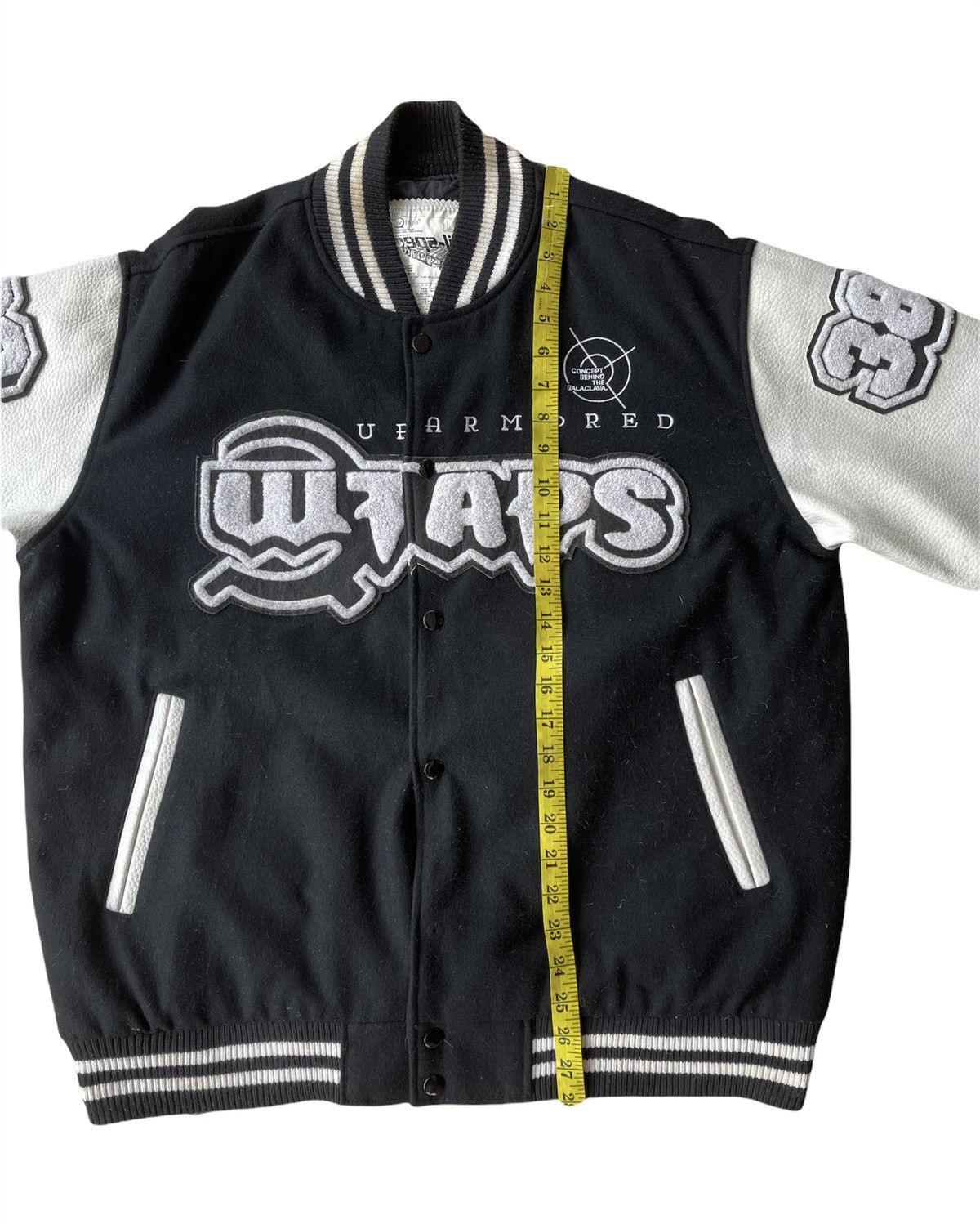 Wtaps Rare Wtaps Empires Service varsity wool/leather jacket Size US XL / EU 56 / 4 - 17 Thumbnail