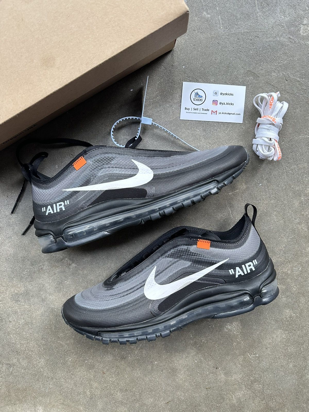 Off-White Nike Air Max 97 Black Size