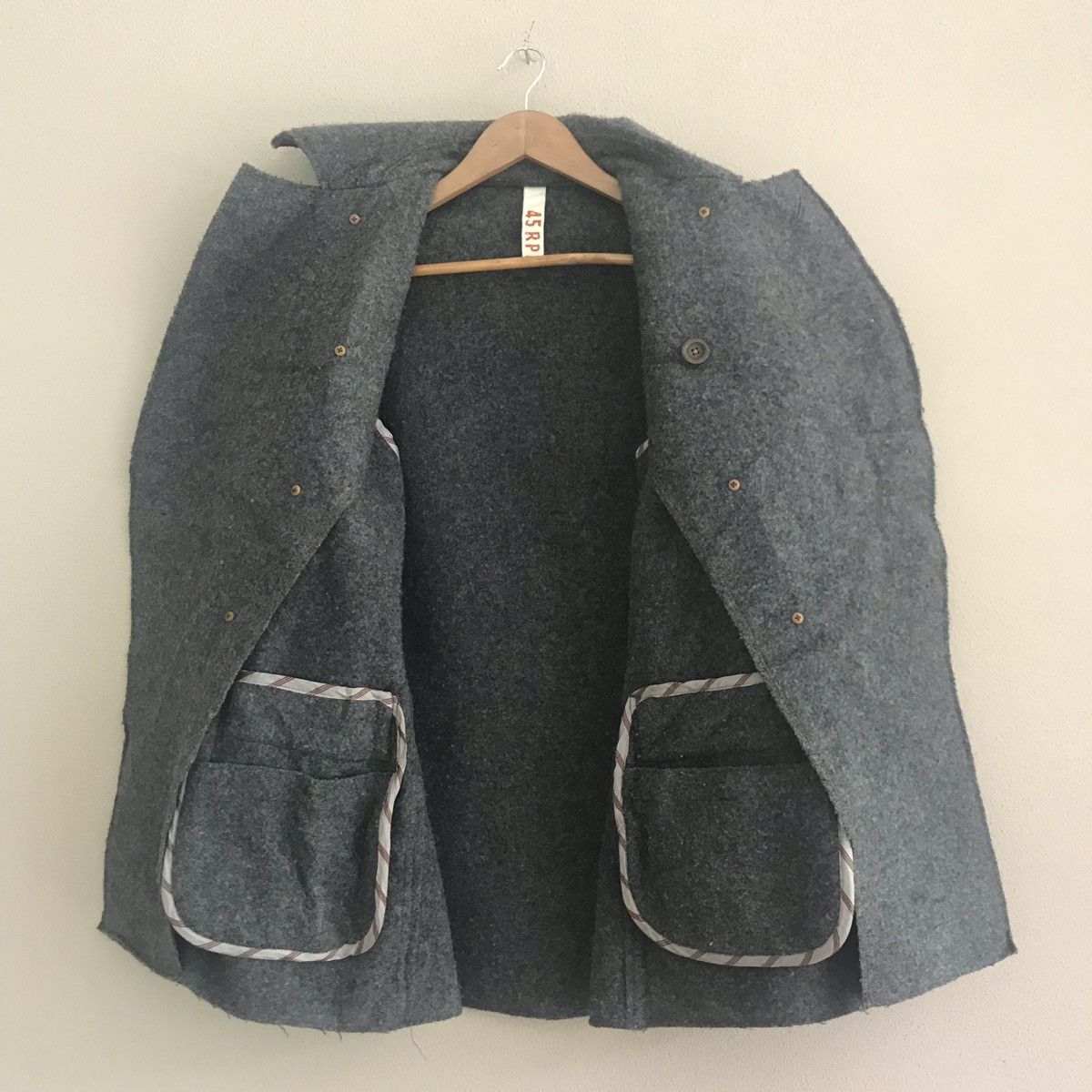 45rpm × Japanese Brand 45Rpm Double Breast Wool Jacket Size US M / EU 48-50 / 2 - 12 Thumbnail