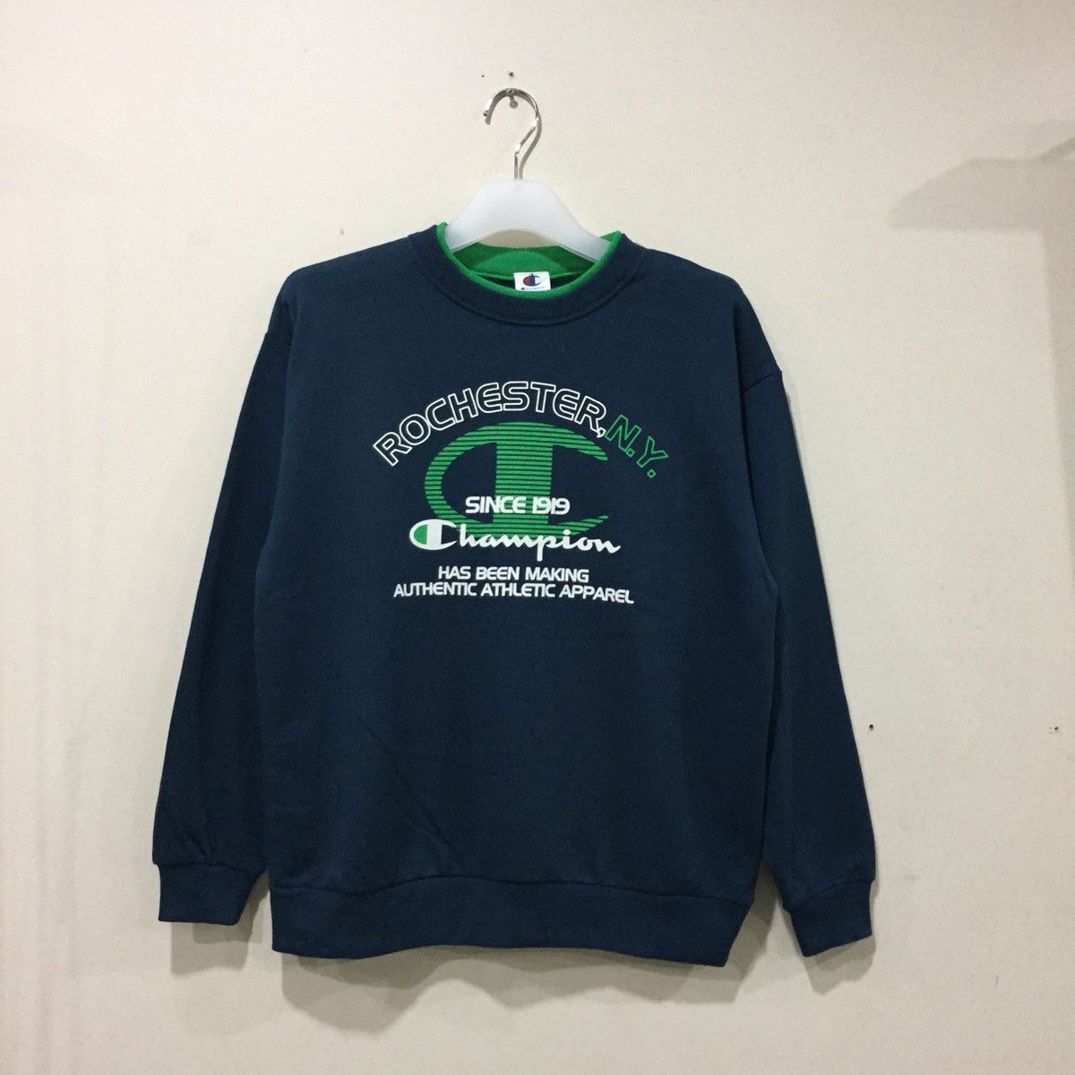 Champion CHAMPION sweatshirt spell out big logo.. Rochester,N.Y. Size US S / EU 44-46 / 1 - 1 Thumbnail