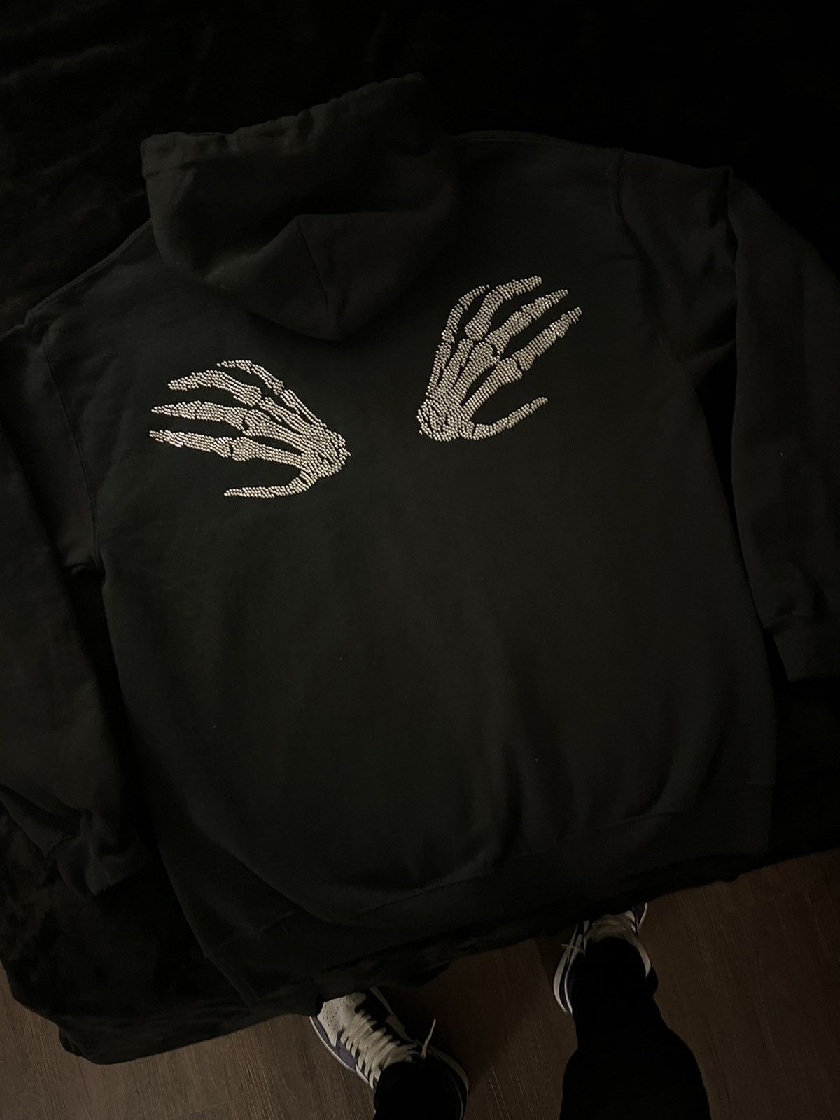 Vintage Rhinestones Skeleton Vintage Hoodie Size US L / EU 52-54 / 3 - 9 Thumbnail