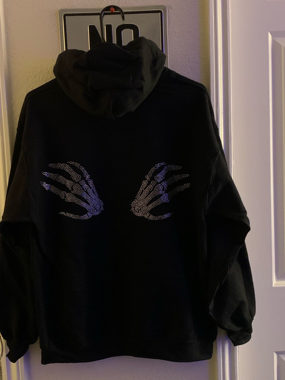 Vintage Rhinestones Skeleton Vintage Hoodie Size US L / EU 52-54 / 3 - 2 Thumbnail