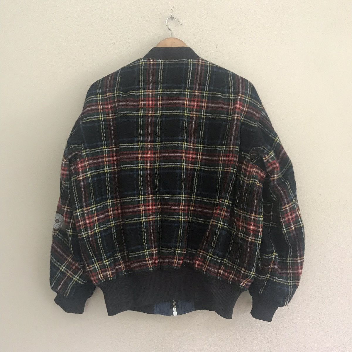 Japanese Brand Pink House Wool Bomber Jacket Nice Design Size US M / EU 48-50 / 2 - 4 Thumbnail
