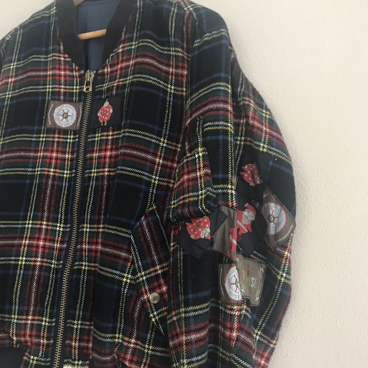 Japanese Brand Pink House Wool Bomber Jacket Nice Design Size US M / EU 48-50 / 2 - 5 Thumbnail