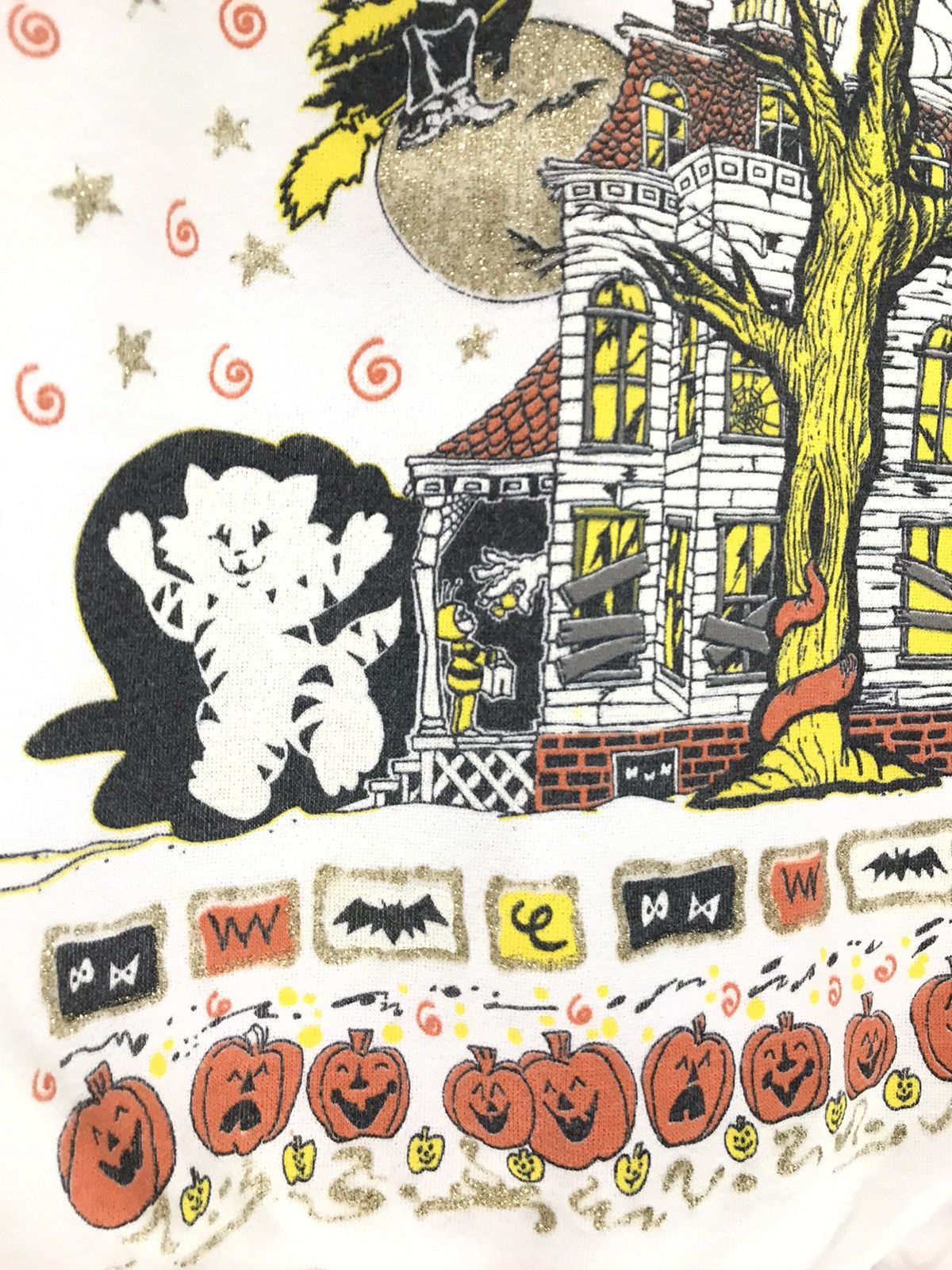 Vintage Vintage Pumpkin And Witch Black Magic Big Print Sweater Size US M / EU 48-50 / 2 - 6 Thumbnail