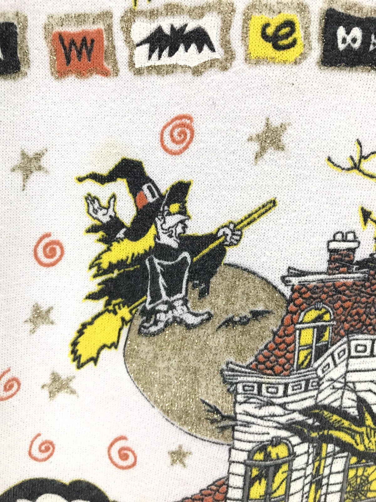Vintage Vintage Pumpkin And Witch Black Magic Big Print Sweater Size US M / EU 48-50 / 2 - 4 Thumbnail