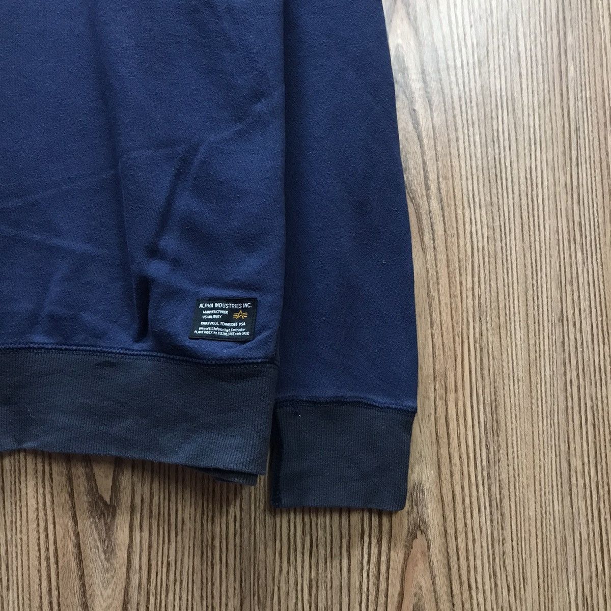 Alpha Industries × Vintage Vintage Alpha Industries Sweatshirt Plain Jumper Pullover Size US M / EU 48-50 / 2 - 4 Thumbnail