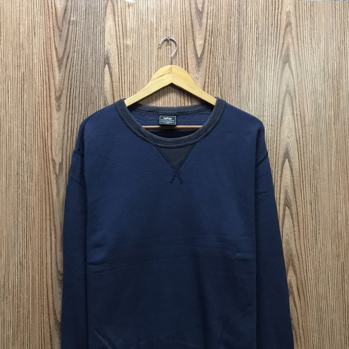 Alpha Industries × Vintage Vintage Alpha Industries Sweatshirt Plain Jumper Pullover Size US M / EU 48-50 / 2 - 2 Thumbnail
