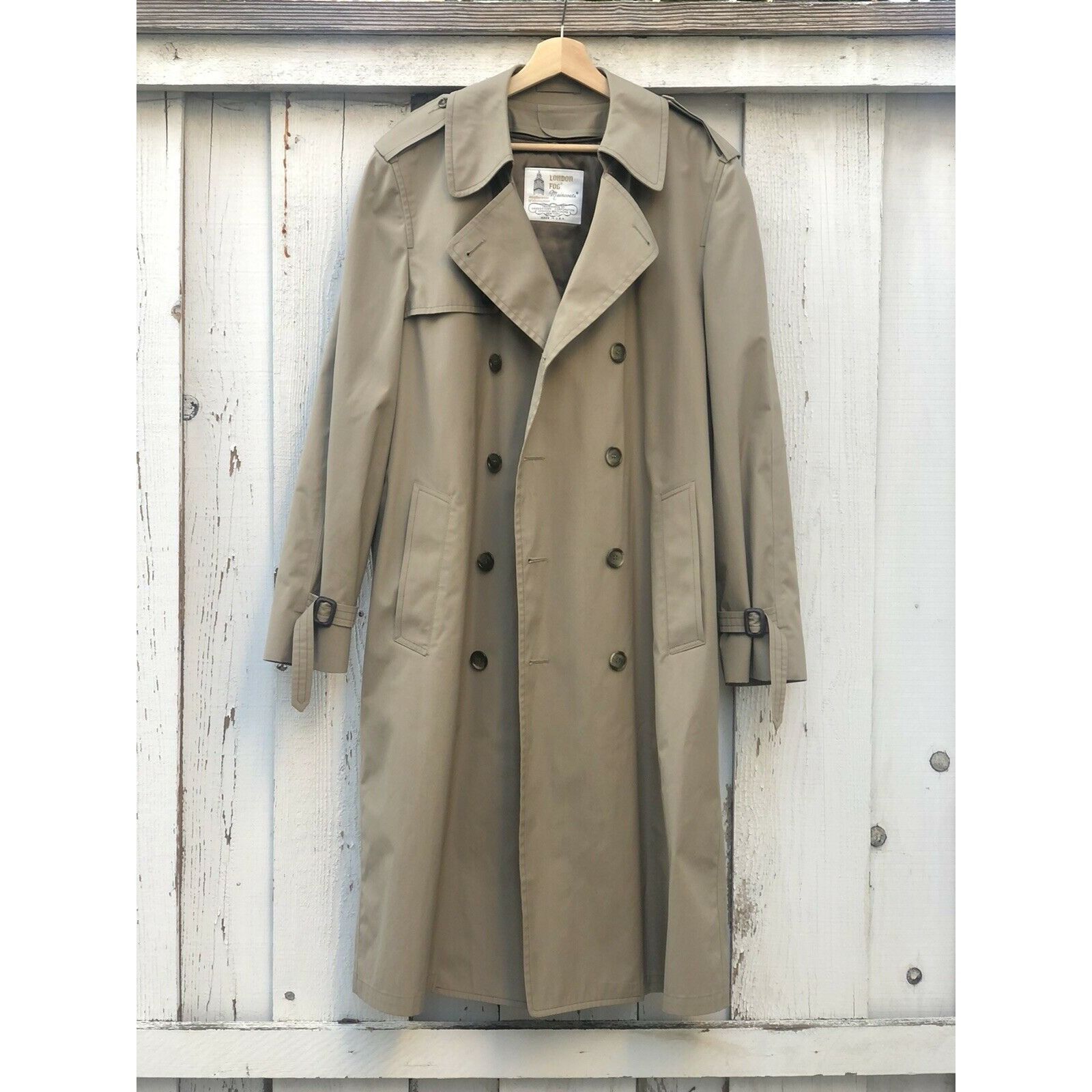 ジャケット・アウター LONDON FOG Vintage Trench Coat Vintage London Fog khaki trench coat w zip in fleece lining