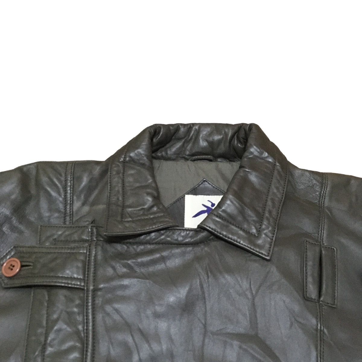 Issey Miyake Vtg Japanese Brand Hai Sporting Gear Leather Jacket 1990s Size US M / EU 48-50 / 2 - 3 Thumbnail
