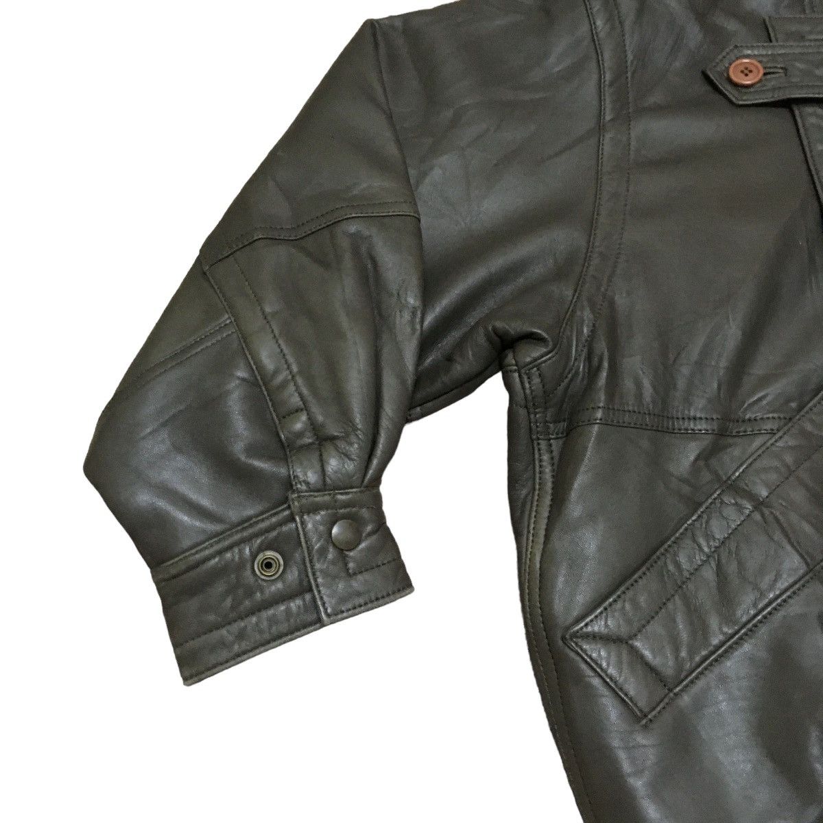 Issey Miyake Vtg Japanese Brand Hai Sporting Gear Leather Jacket 1990s Size US M / EU 48-50 / 2 - 5 Thumbnail
