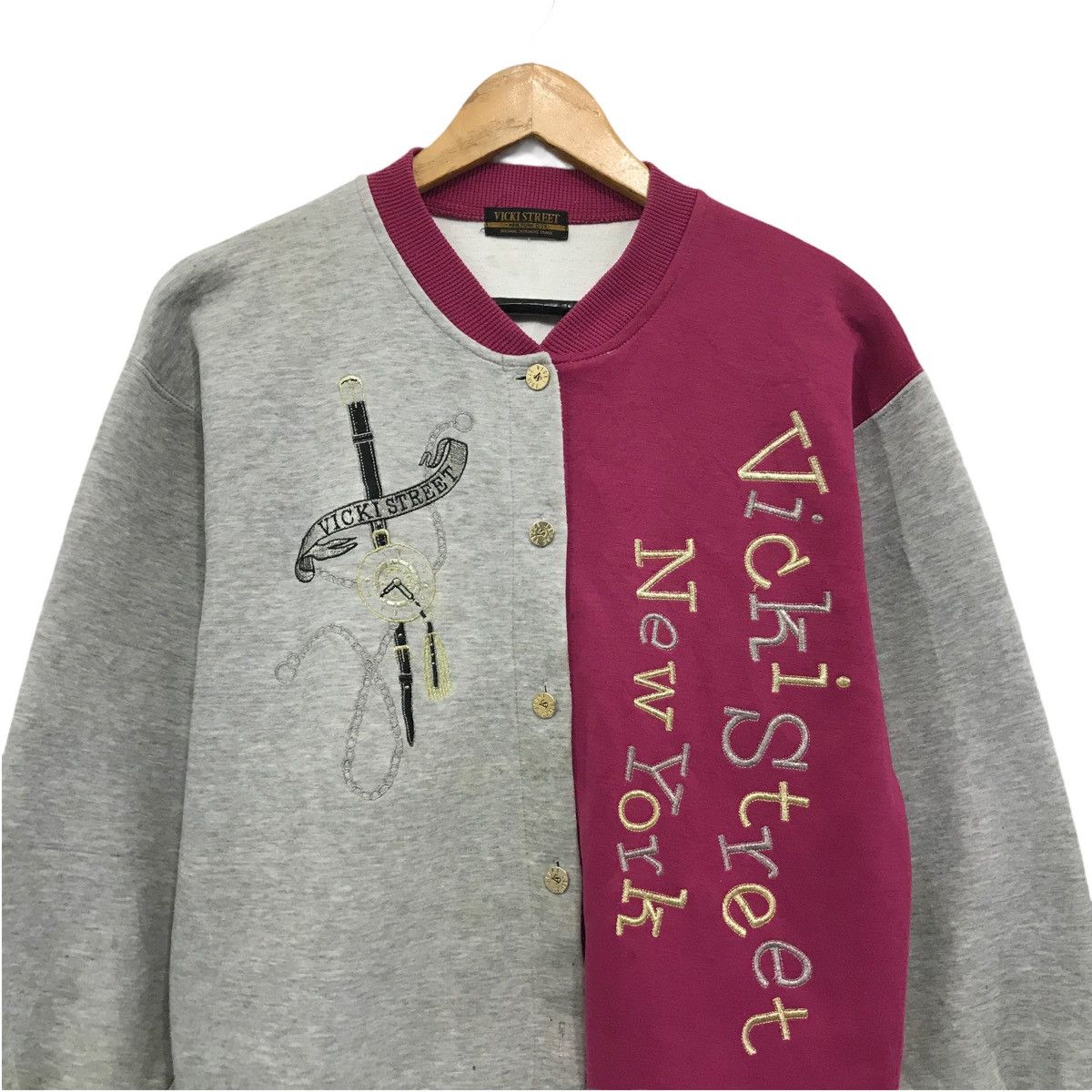 Japanese Brand × Vintage Vintage Vicki Street Cardigan Sweater Vicky Street New York Size US M / EU 48-50 / 2 - 2 Thumbnail