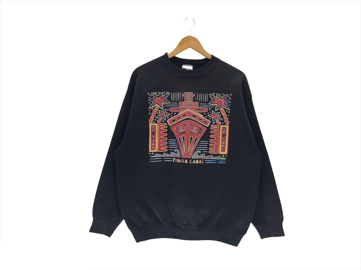 Vintage Vintage Panama Canal Big Logo Sweatshirt Size US L / EU 52-54 / 3 - 1 Thumbnail