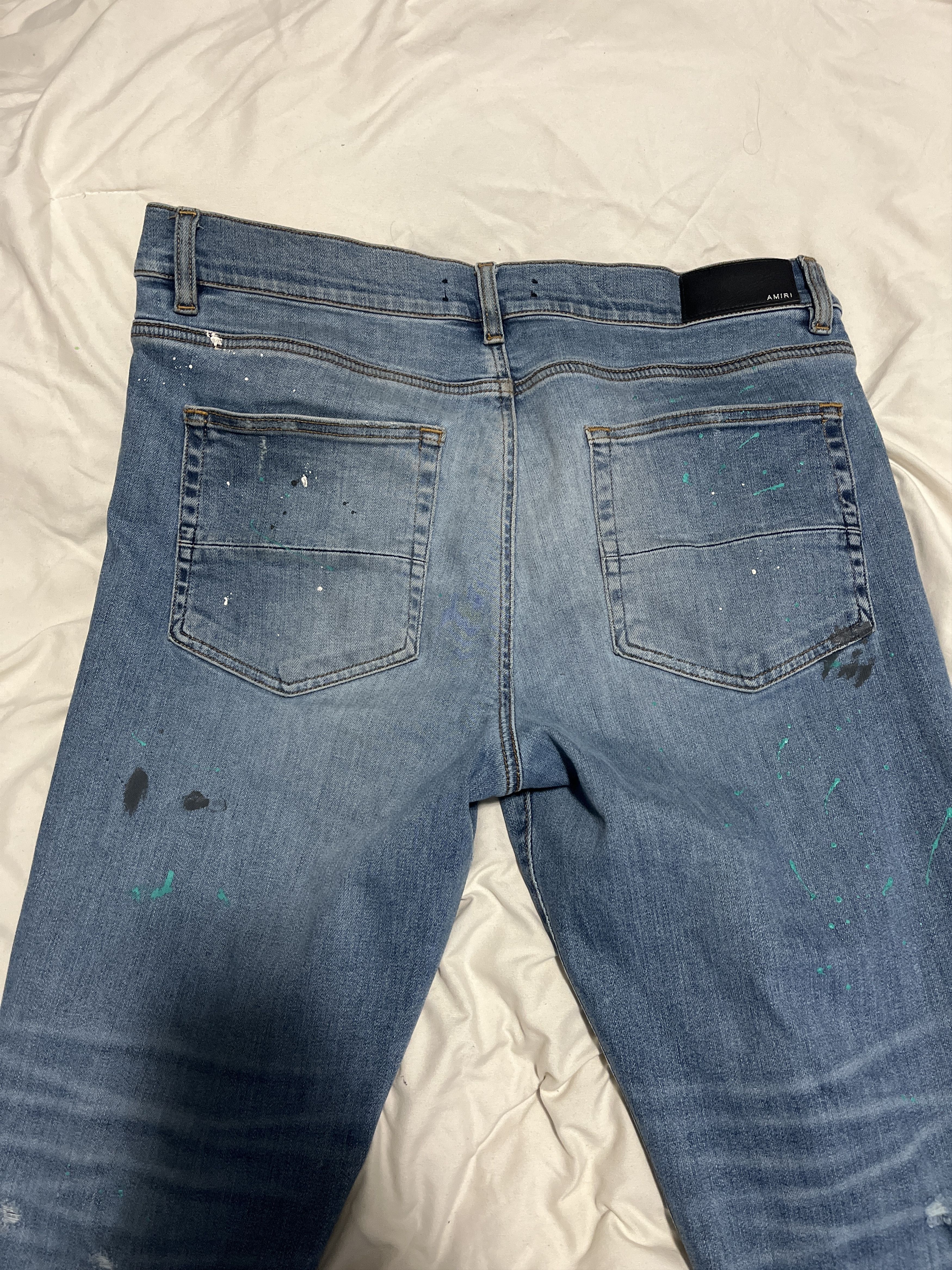 Amiri Paint-splatter rosebowl Amiri Jeans Size US 38 / EU 54 - 4 Thumbnail
