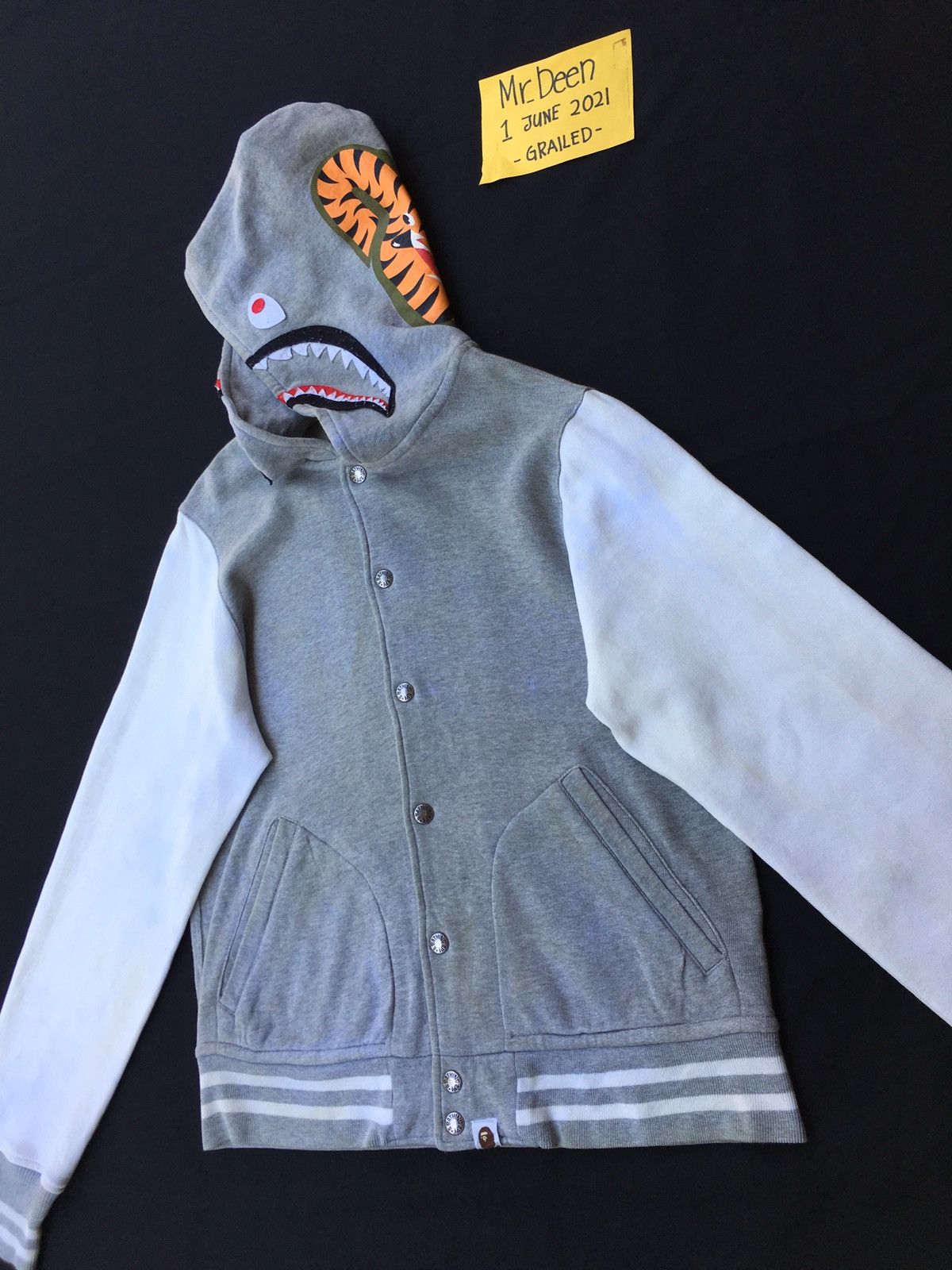 Bape Shark Hoodie Varsity Jacket Size US S / EU 44-46 / 1 - 3 Thumbnail