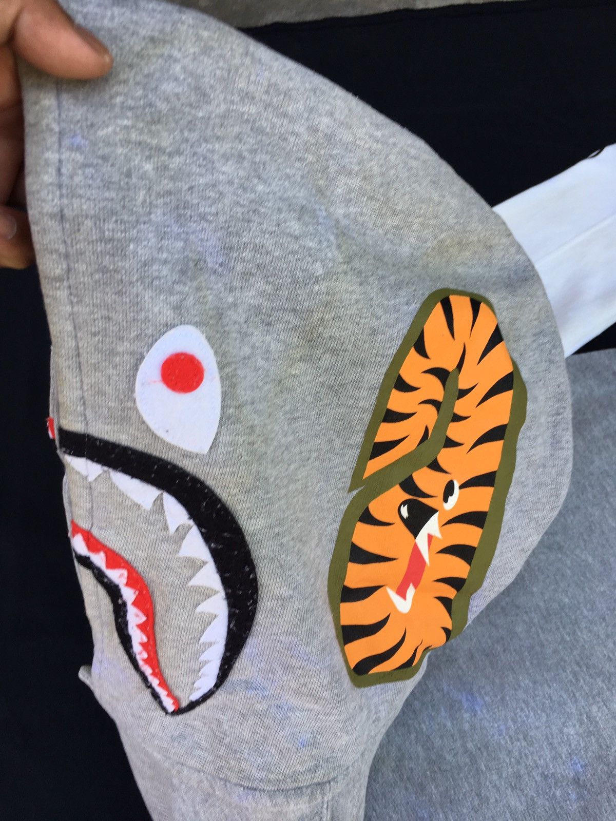 Bape Shark Hoodie Varsity Jacket Size US S / EU 44-46 / 1 - 8 Thumbnail