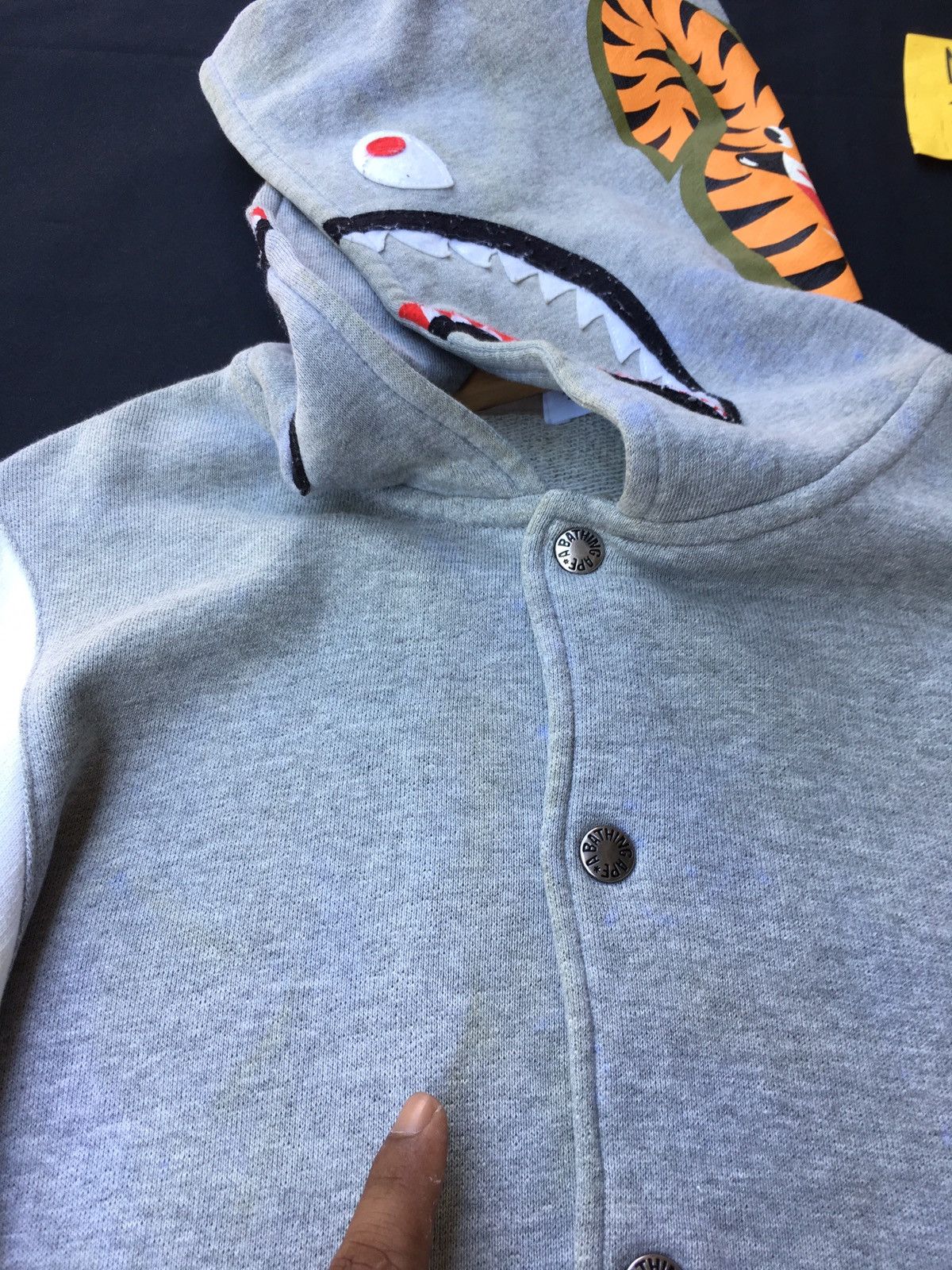 Bape Shark Hoodie Varsity Jacket Size US S / EU 44-46 / 1 - 14 Thumbnail