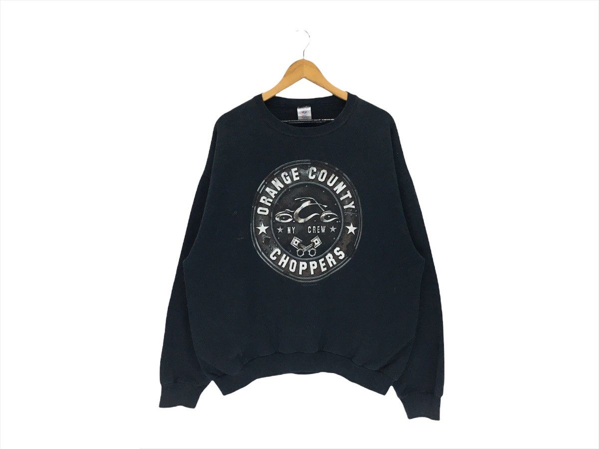 Vintage × West Coast Choppers Vintage Orange Country Chopper Motorcycle Sweatshirt Size US L / EU 52-54 / 3 - 1 Thumbnail