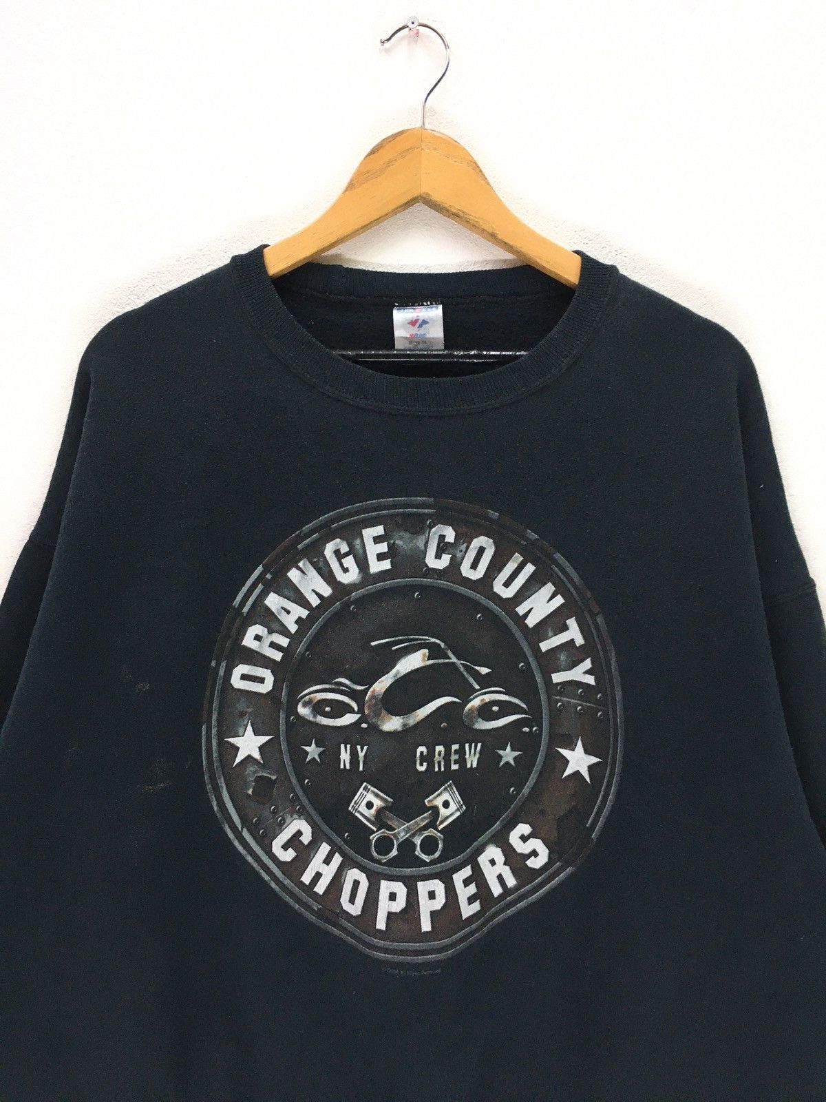 Vintage × West Coast Choppers Vintage Orange Country Chopper Motorcycle Sweatshirt Size US L / EU 52-54 / 3 - 2 Thumbnail