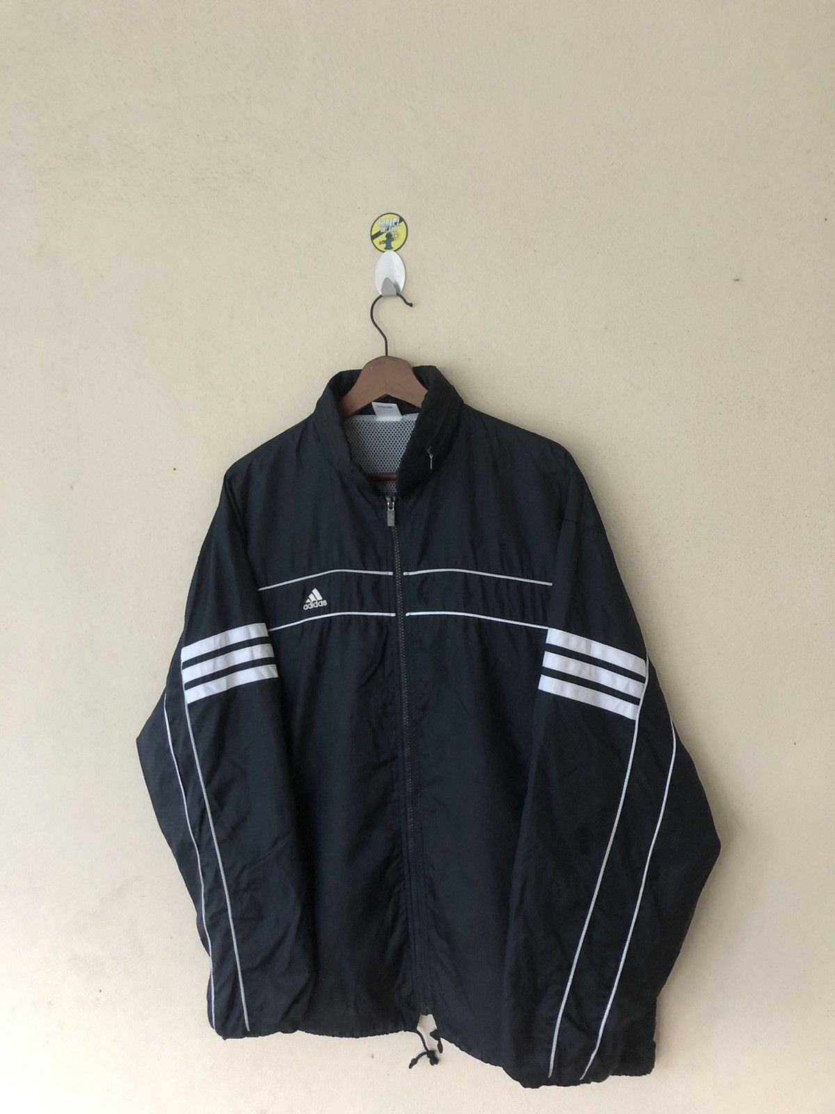 Adidas × Vintage VINTAGE ADIDAS THREE STRIPES LIGHT BLACK JACKET Size US L / EU 52-54 / 3 - 2 Thumbnail