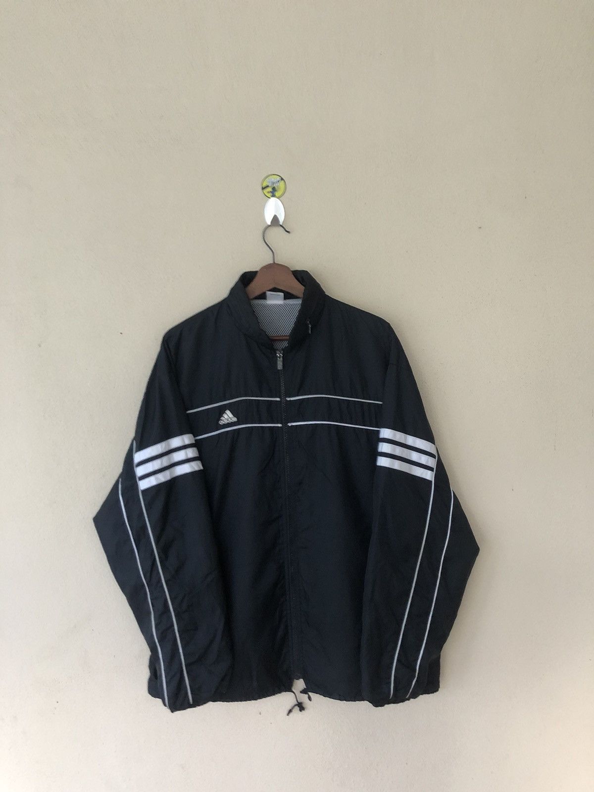 Adidas × Vintage VINTAGE ADIDAS THREE STRIPES LIGHT BLACK JACKET Size US L / EU 52-54 / 3 - 1 Thumbnail